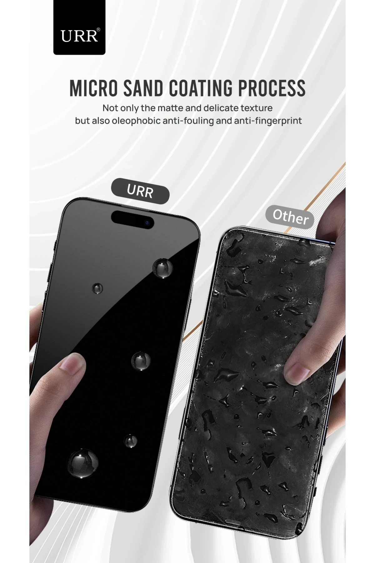 URR iPhone 14 Pro Max Matte Antiglare Cam Ekran Koruyucu