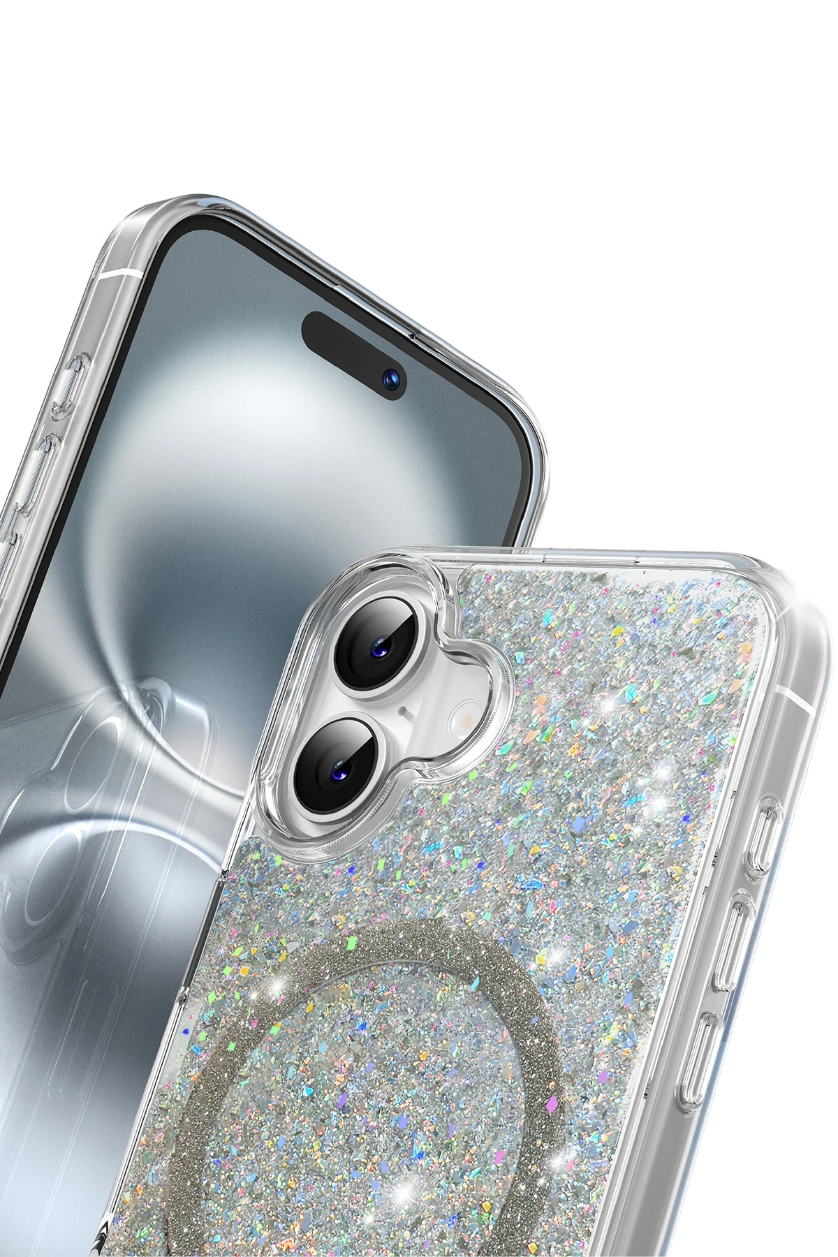 Keephone iPhone 16 Plus Interstellar Glitter Magsafe Kılıf