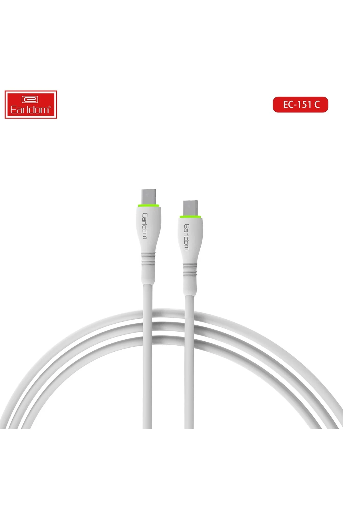 Earldom EC-151C PD 60W Type-C to Type-C 1M Hızlı Şarj Kablosu