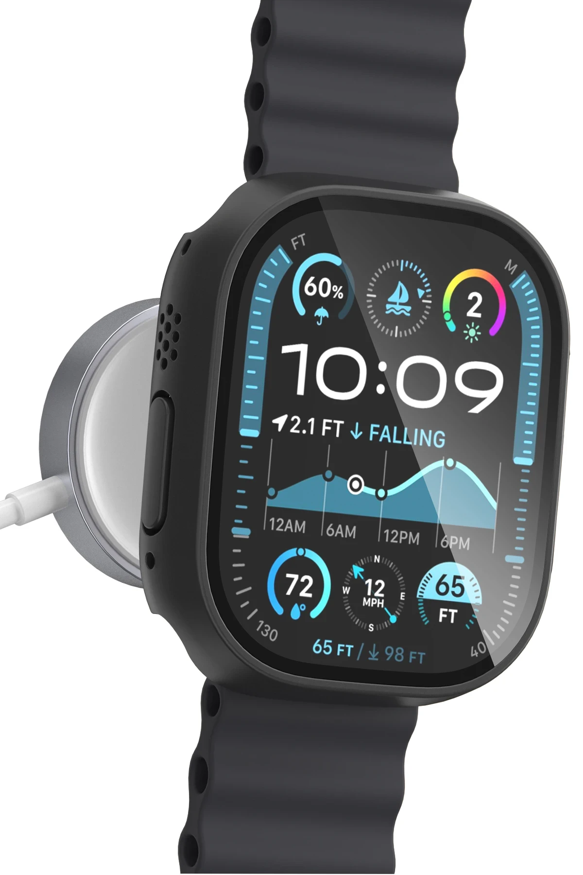 Keephone Watch 46mm 360X Defense Camlı Kasa Ekran Koruyucu