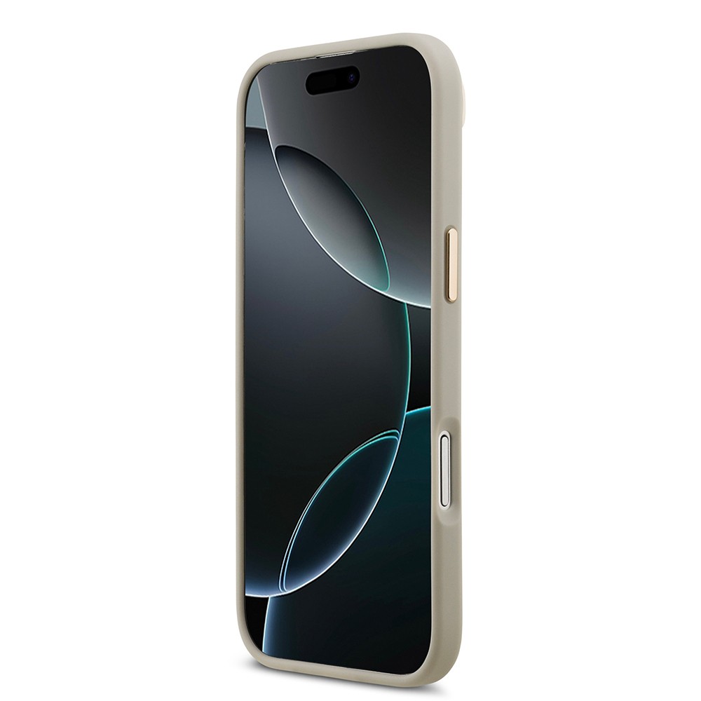 Apple iPhone 17 Air Kılıf Lacoste Orjinal Lisanslı M-safe Şarj Özellikli Champs Elysees PU Deri Tasarımlı Kapak