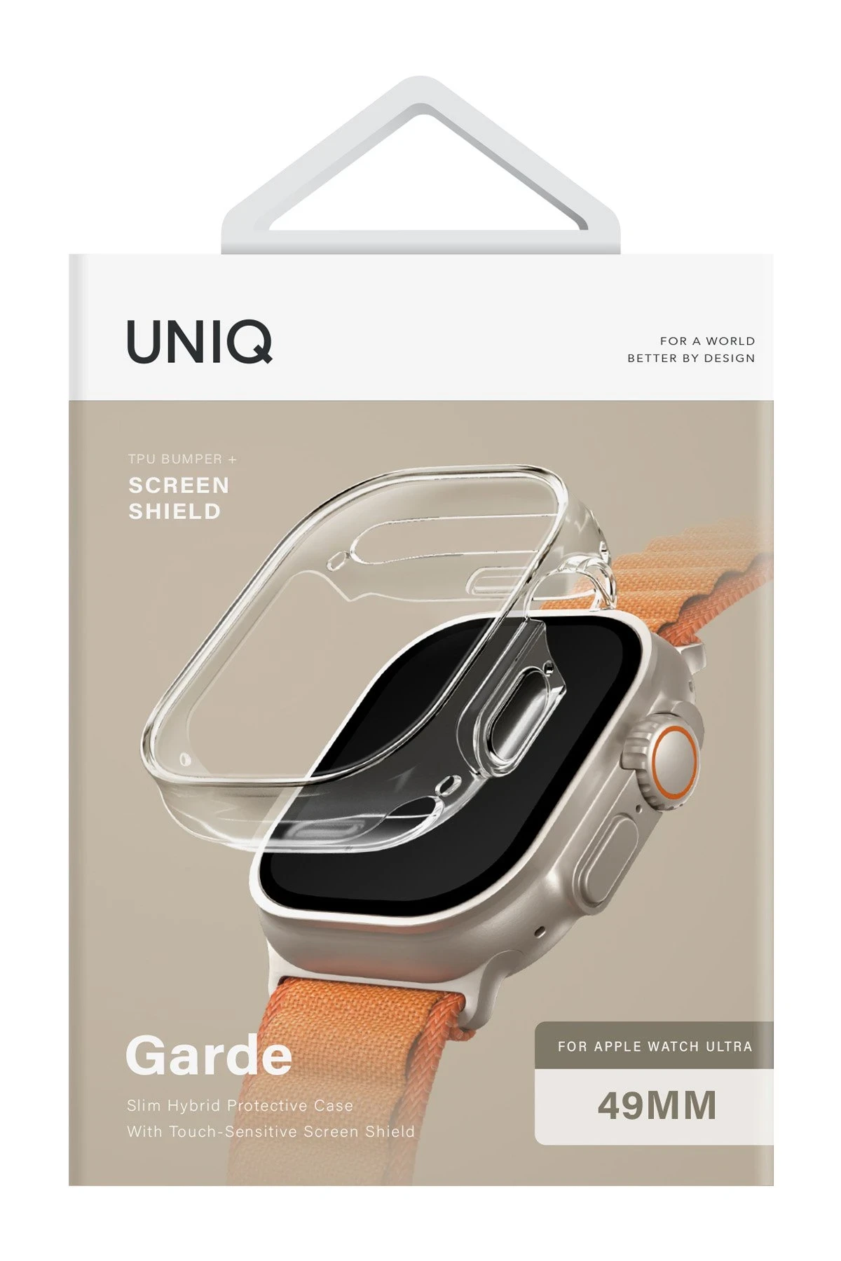 Uniq Apple Watch Ultra 49mm Garde Kasa Cam Ekran Koruyucu