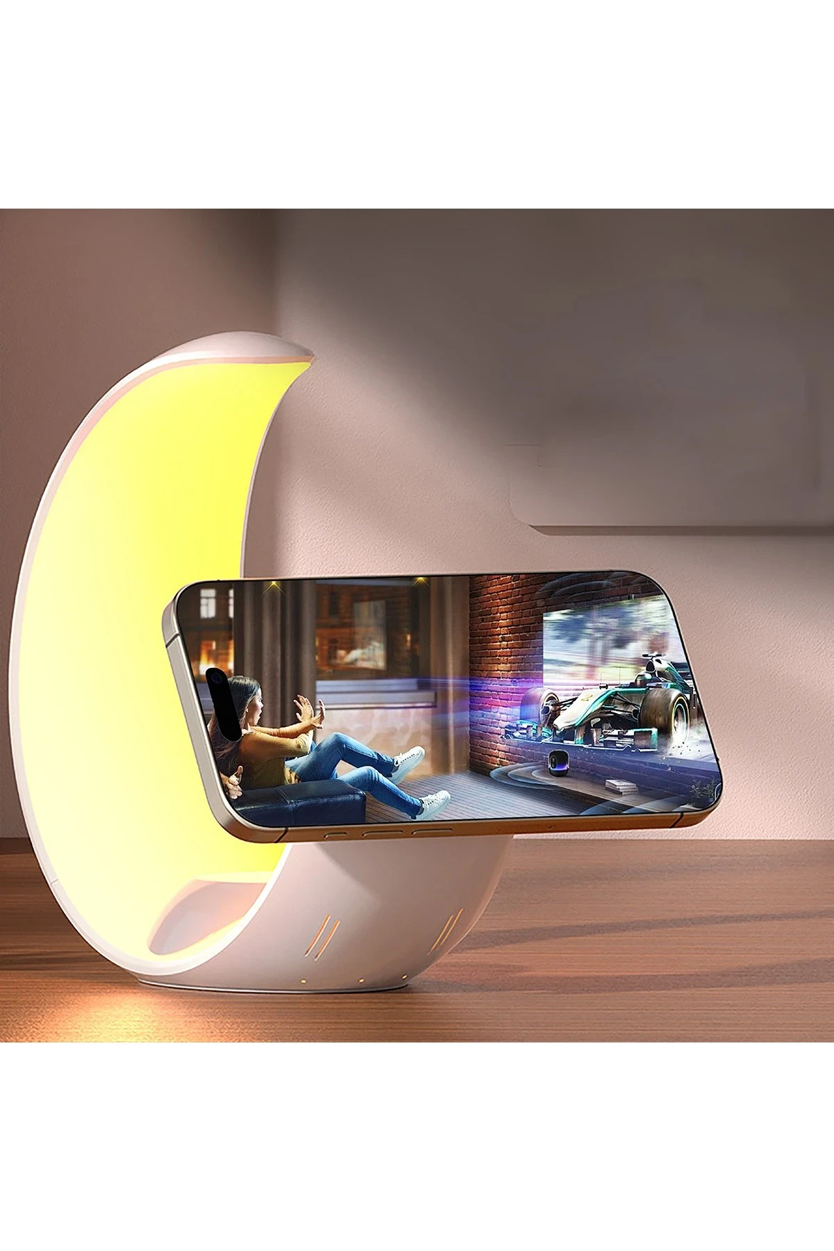 Earldom WC55 4in1 15W Telefon Saat ve Airpods İçin RGB Kablosuz Şarj Standı