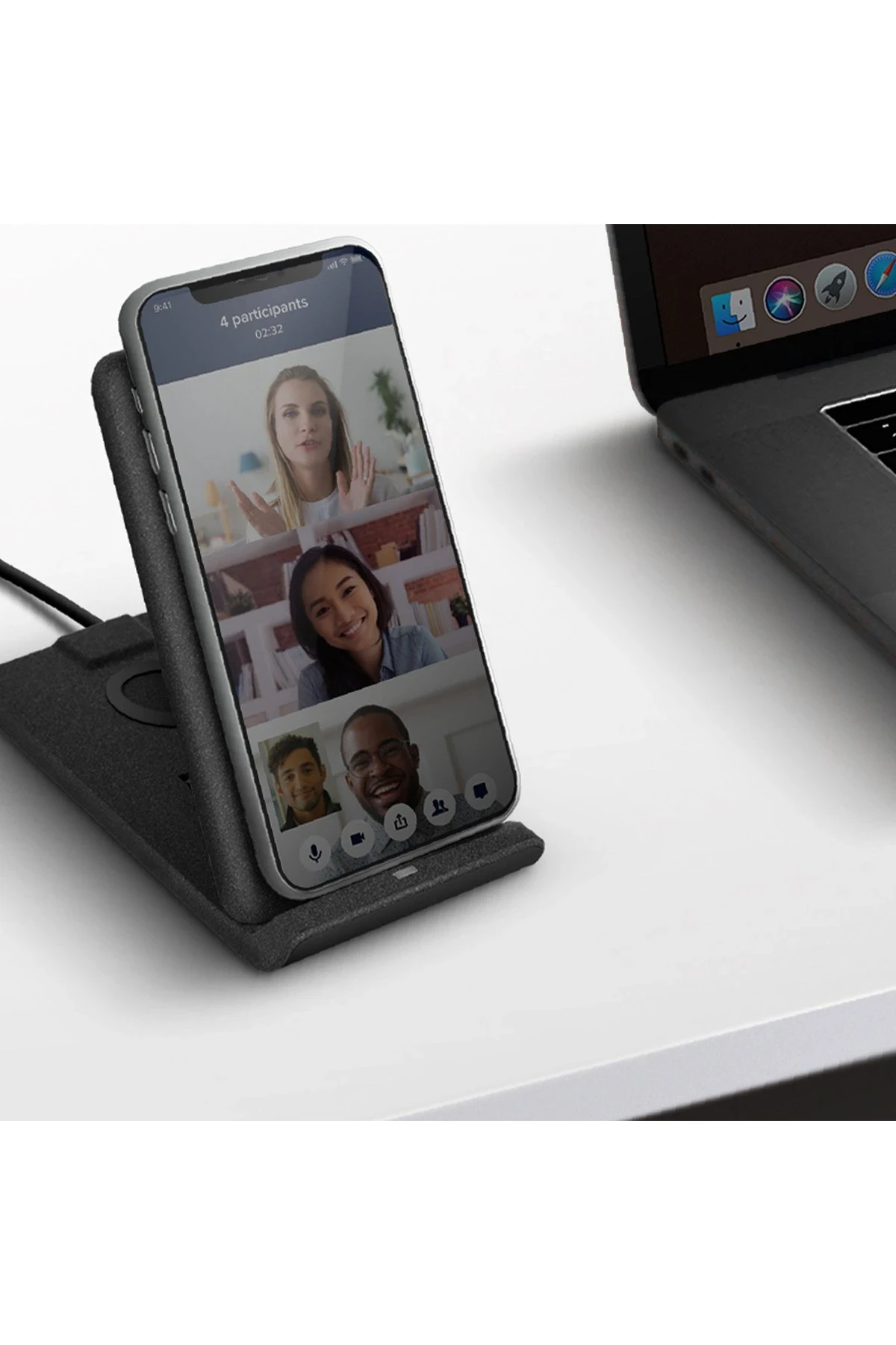 Uniq Vertex Duo 2in1 Magsafe 15W Hızlı Kablosuz Şarj