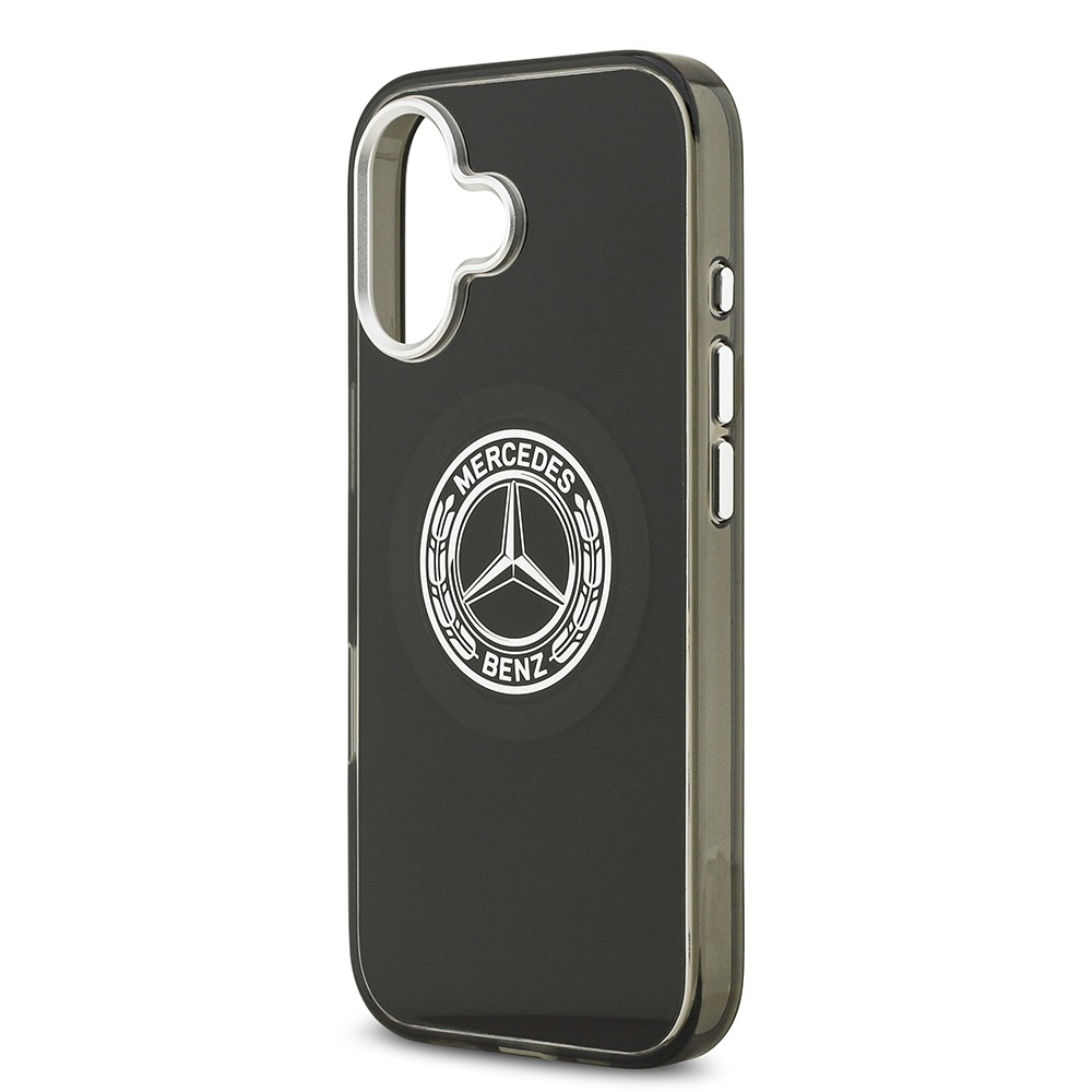 Apple iPhone 17 Kılıf Mercedes Benz Orjinal Lisanslı M-safe Şarj Özellikli Çift Katmanlı PC Nostaljik Yıldız Dizayn Kapak