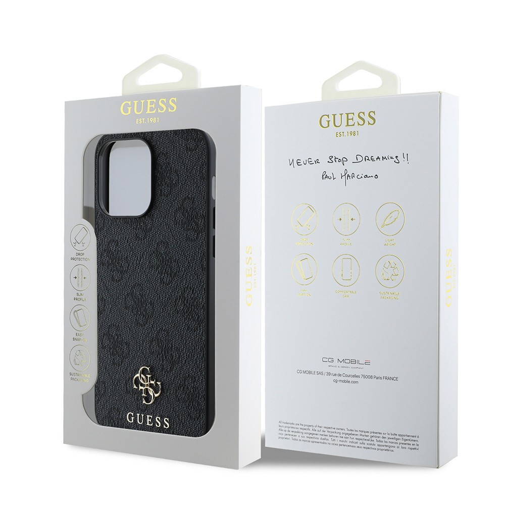 Apple iPhone 14 Pro Max Kılıf Guess Orjinal Lisanslı M-safe Şarj Özellikli Small 4G Classic Kapak