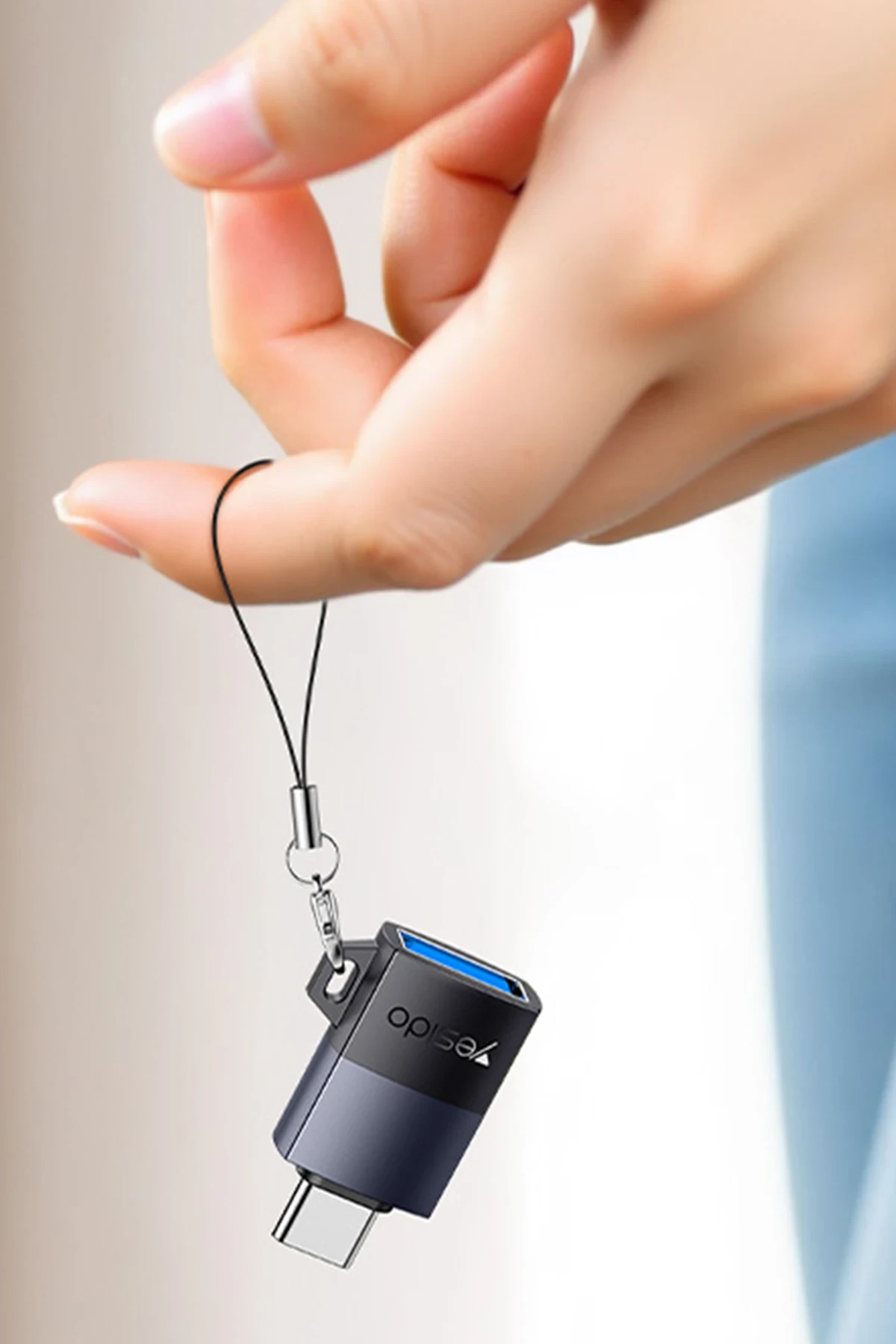 Yesido GS31 Type-C to USB 3.0 5 GB/S Data ve 18W Hızlı Şarj Destekli OTG Dönüştürücü