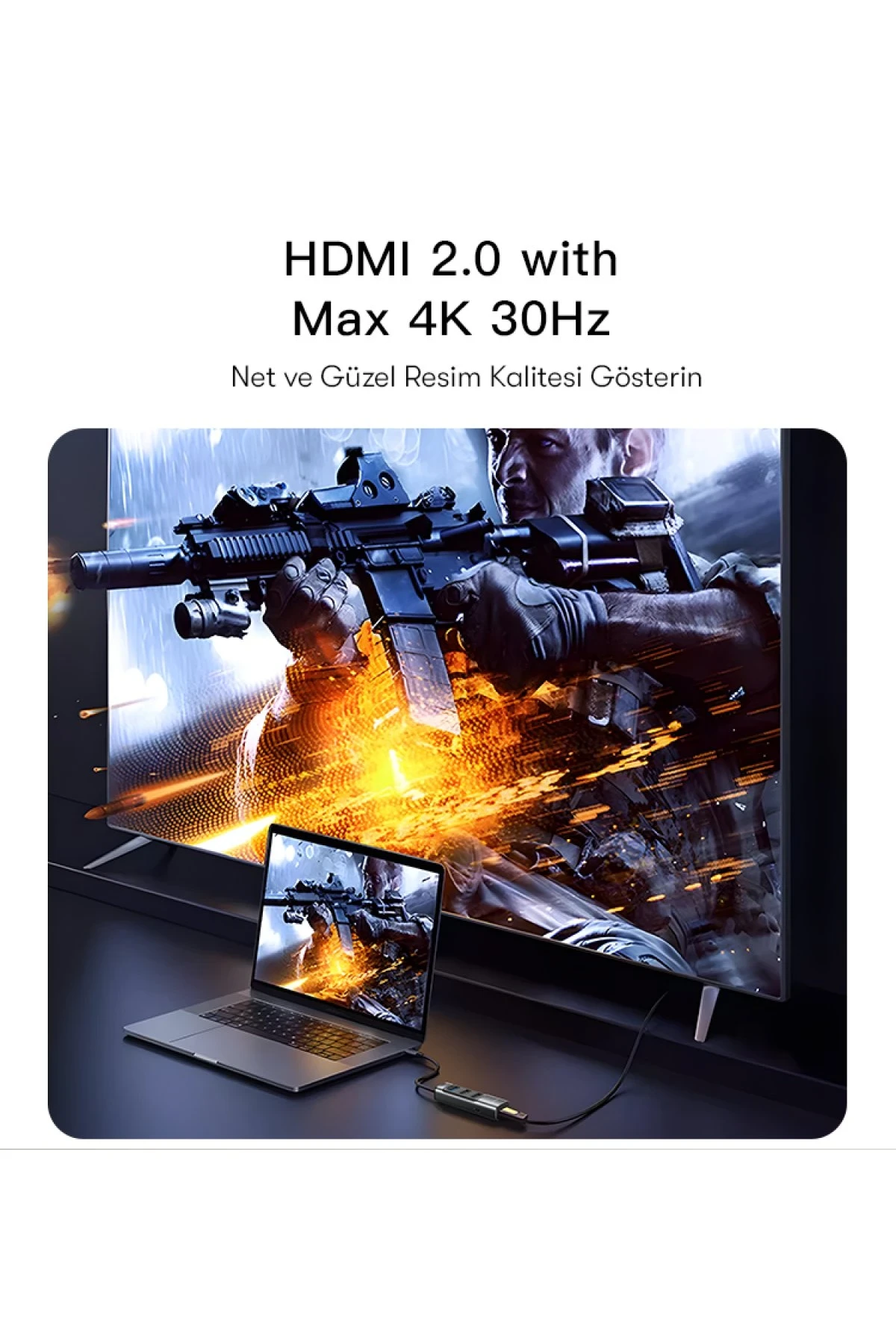 Yesido HB22 5in1 4K Hub Dönüştürücü