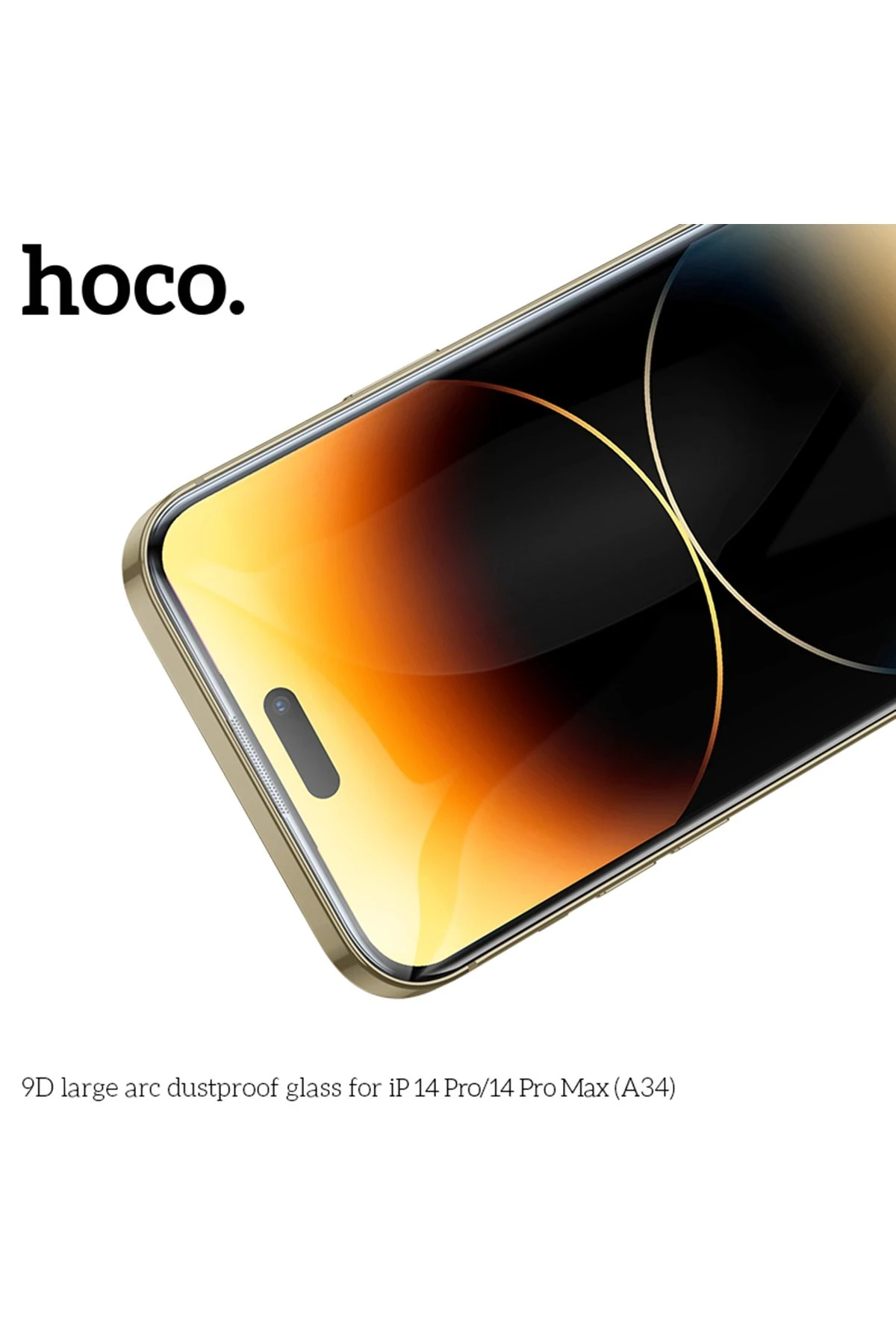 Hoco. iPhone 14 Pro 9D Dustproof Cam Ekran Koruyucu