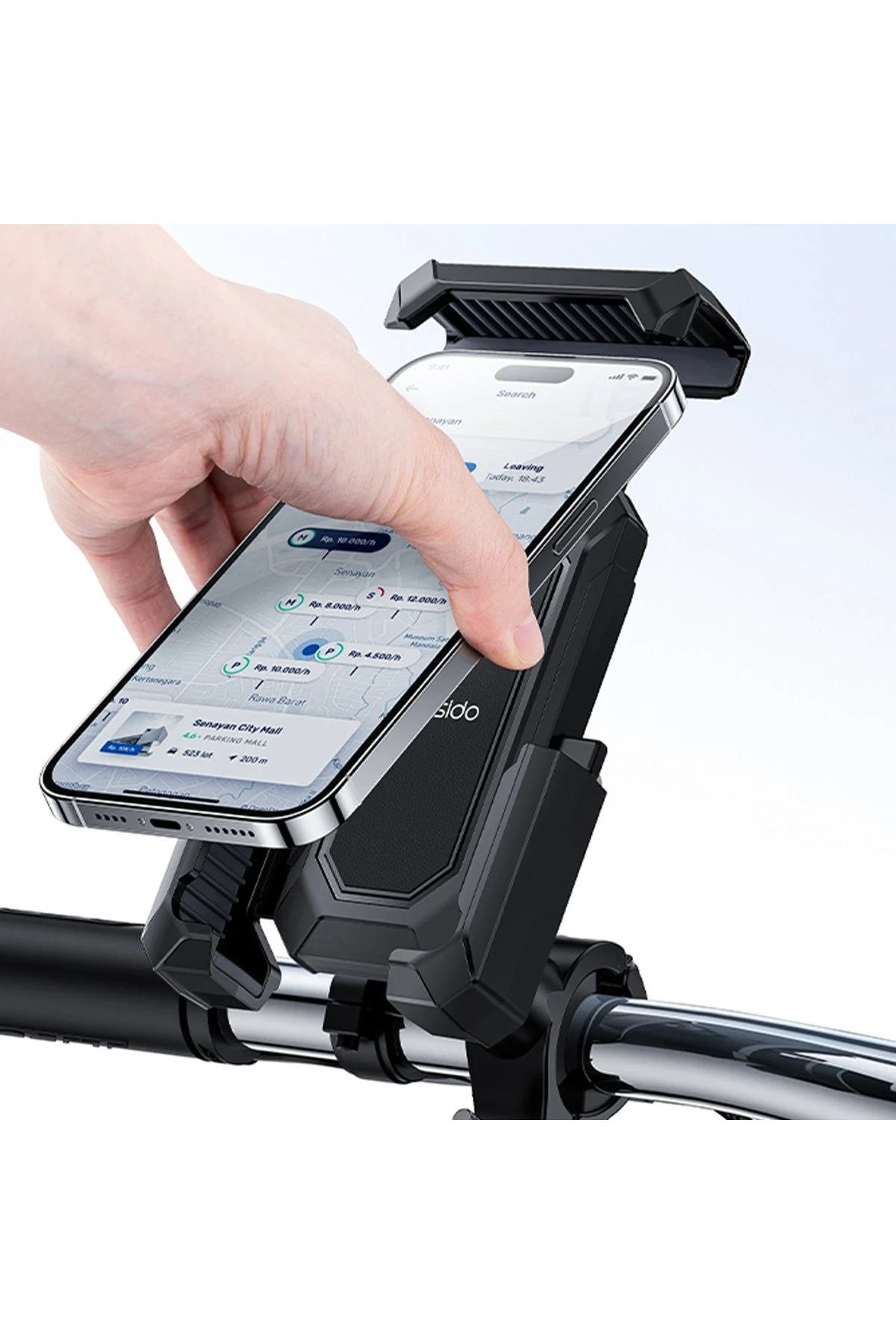 Yesido C331 360 Derece Ayarlanabilir Güneş Işığı Engelleme Özellikli Bisiklet İçin Telefon Tutucu