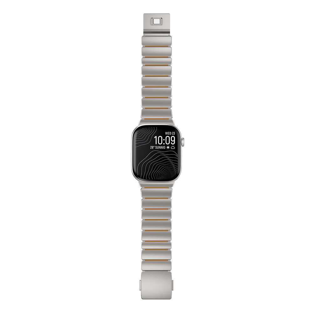 Apple Watch 42mm Zore KRD-152 Titanyum Silikon Kordon