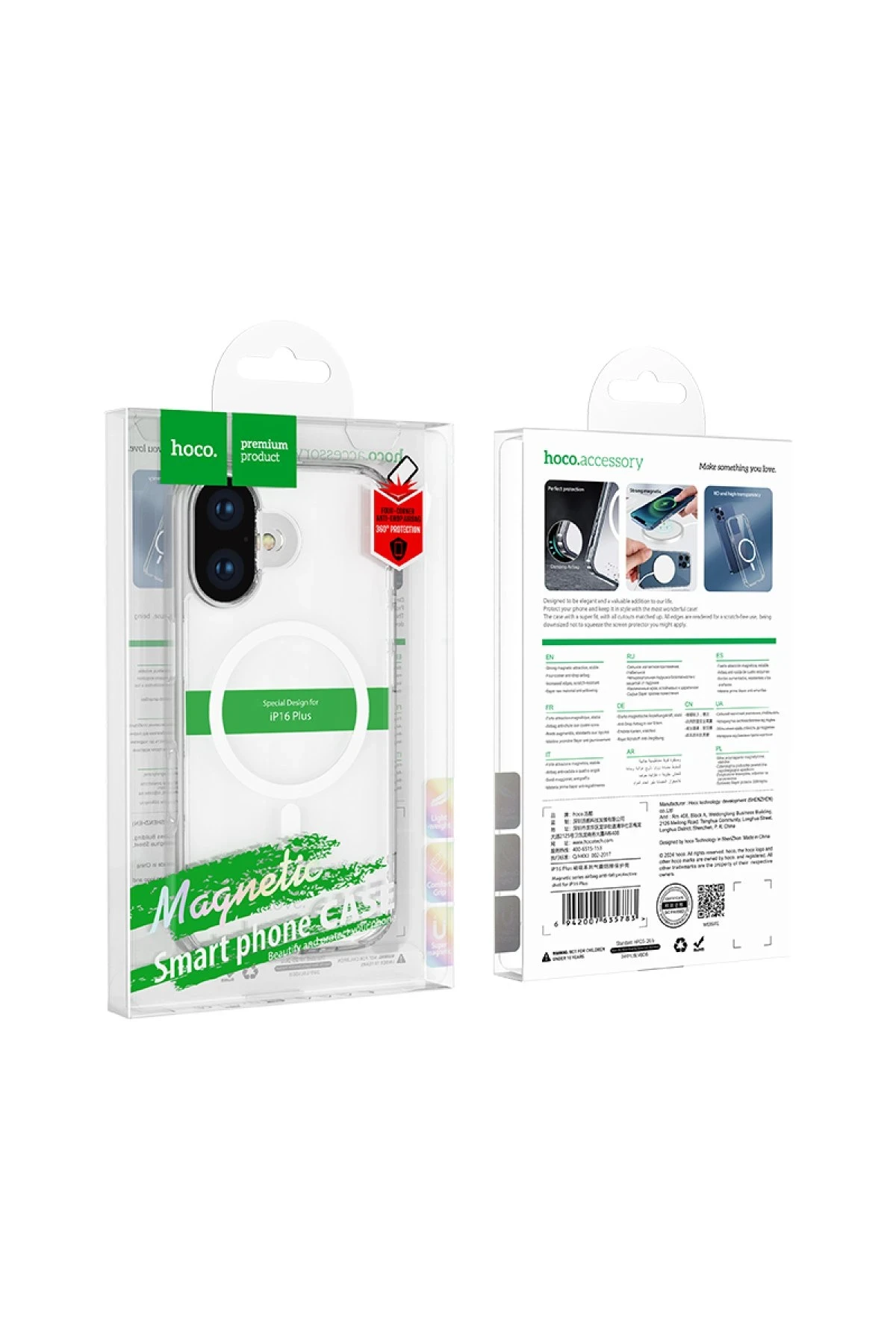 Hoco. iPhone 16 Anti Fall Airbag Magsafe Kapak