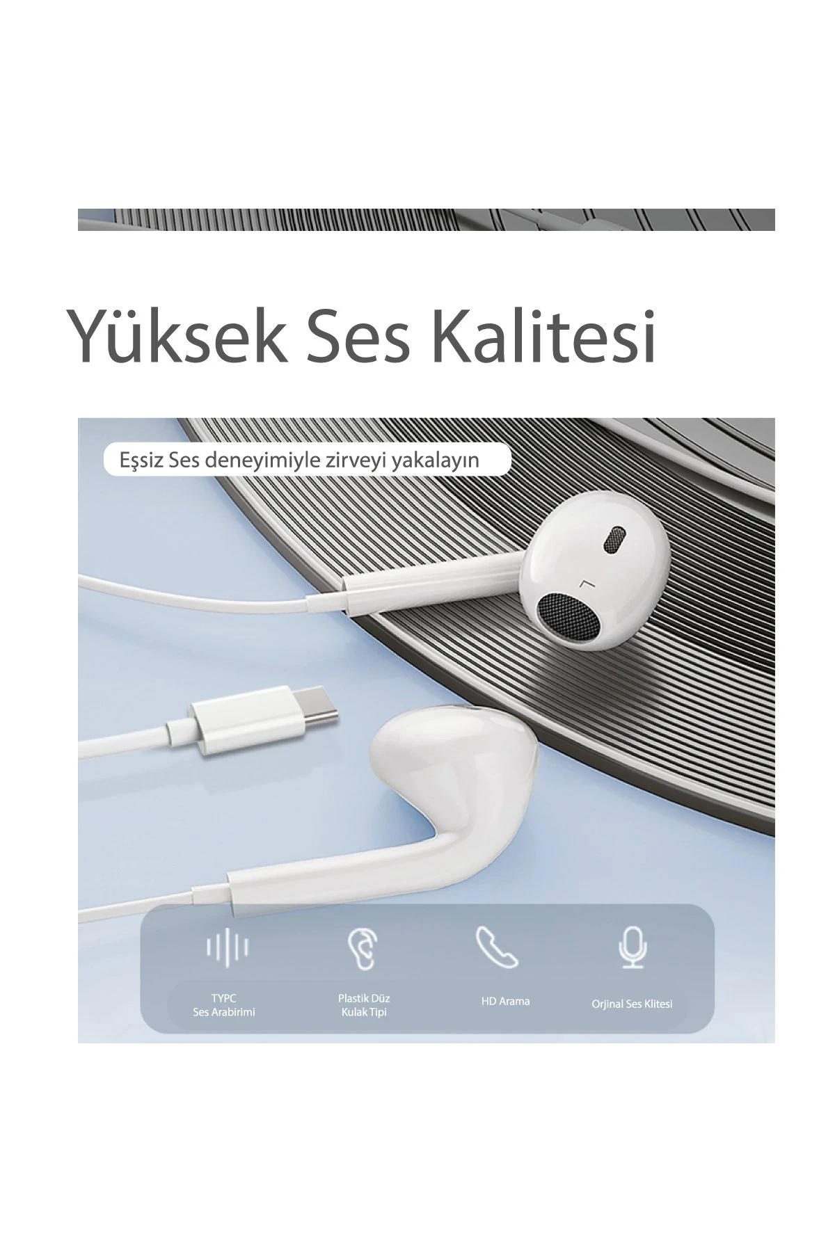 Yesido YH38 1.2M Yüksek Baslı Type-C Kablolu Kulaklık