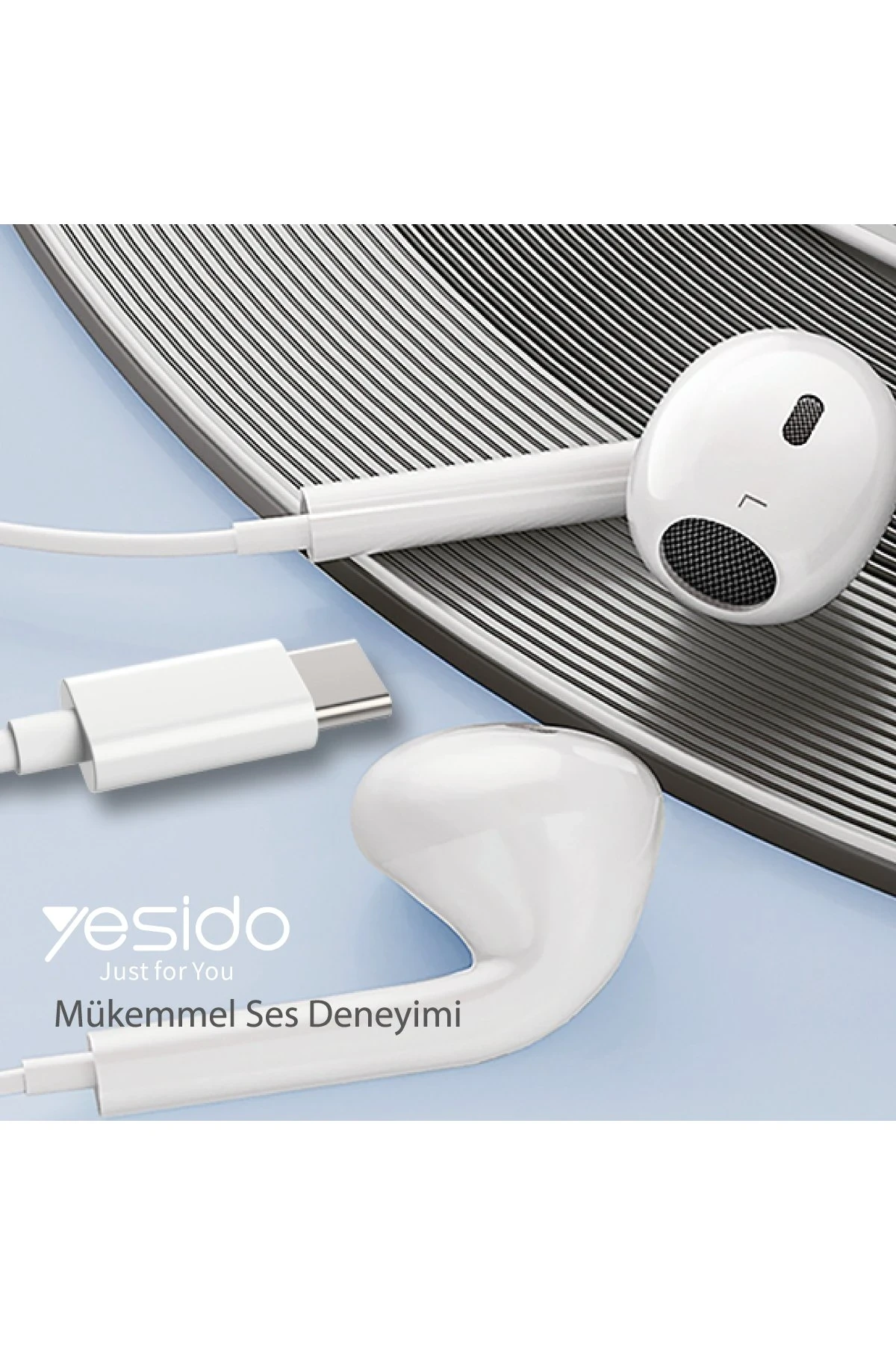 Yesido YH38 1.2M Yüksek Baslı Type-C Kablolu Kulaklık