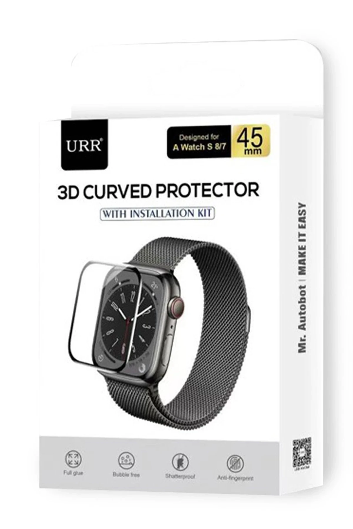 URR Apple Watch 46mm 2in1 PMMA Nano Ekran Koruyucu