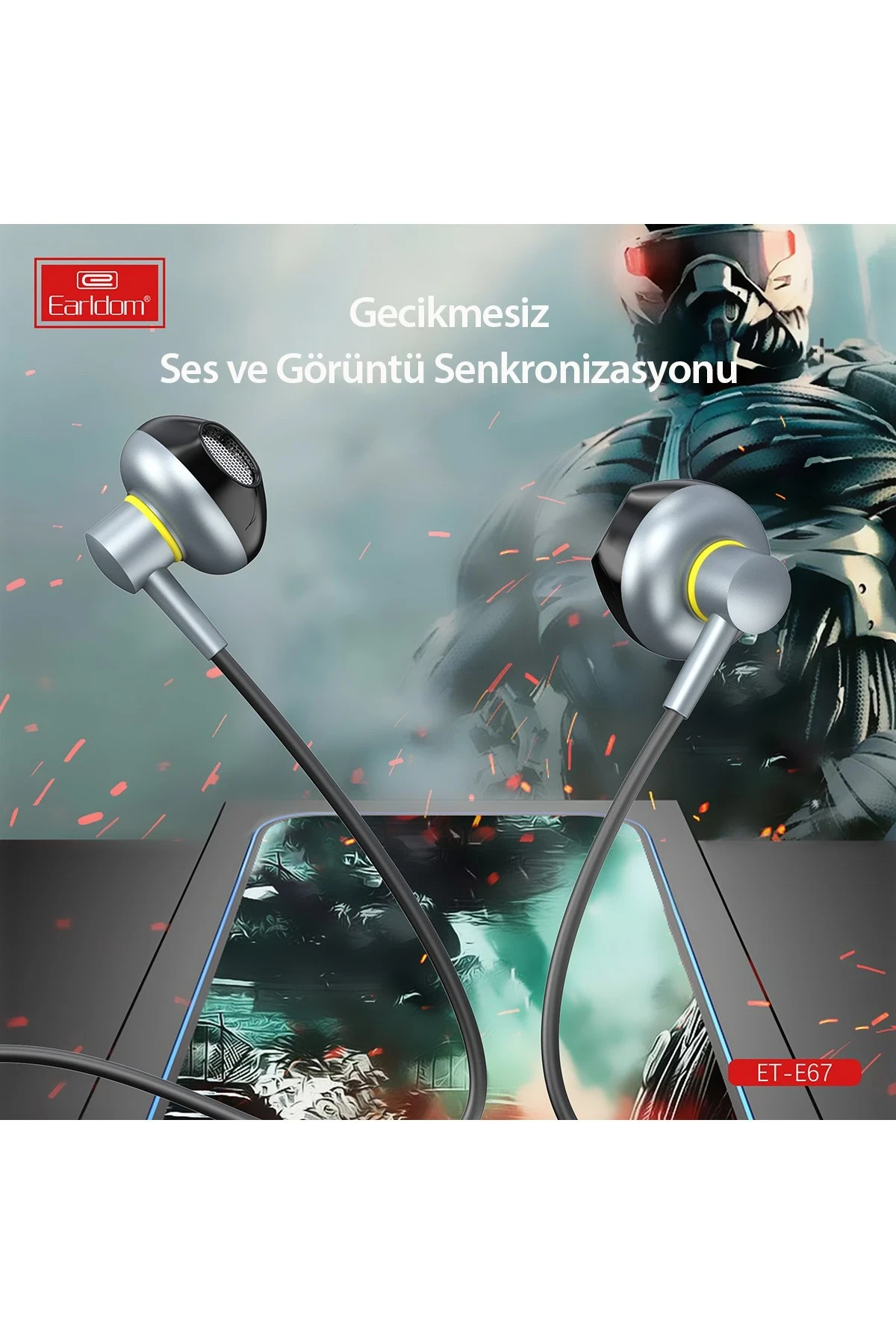 Earldom E67 Lightning Kablolu Kulaklık