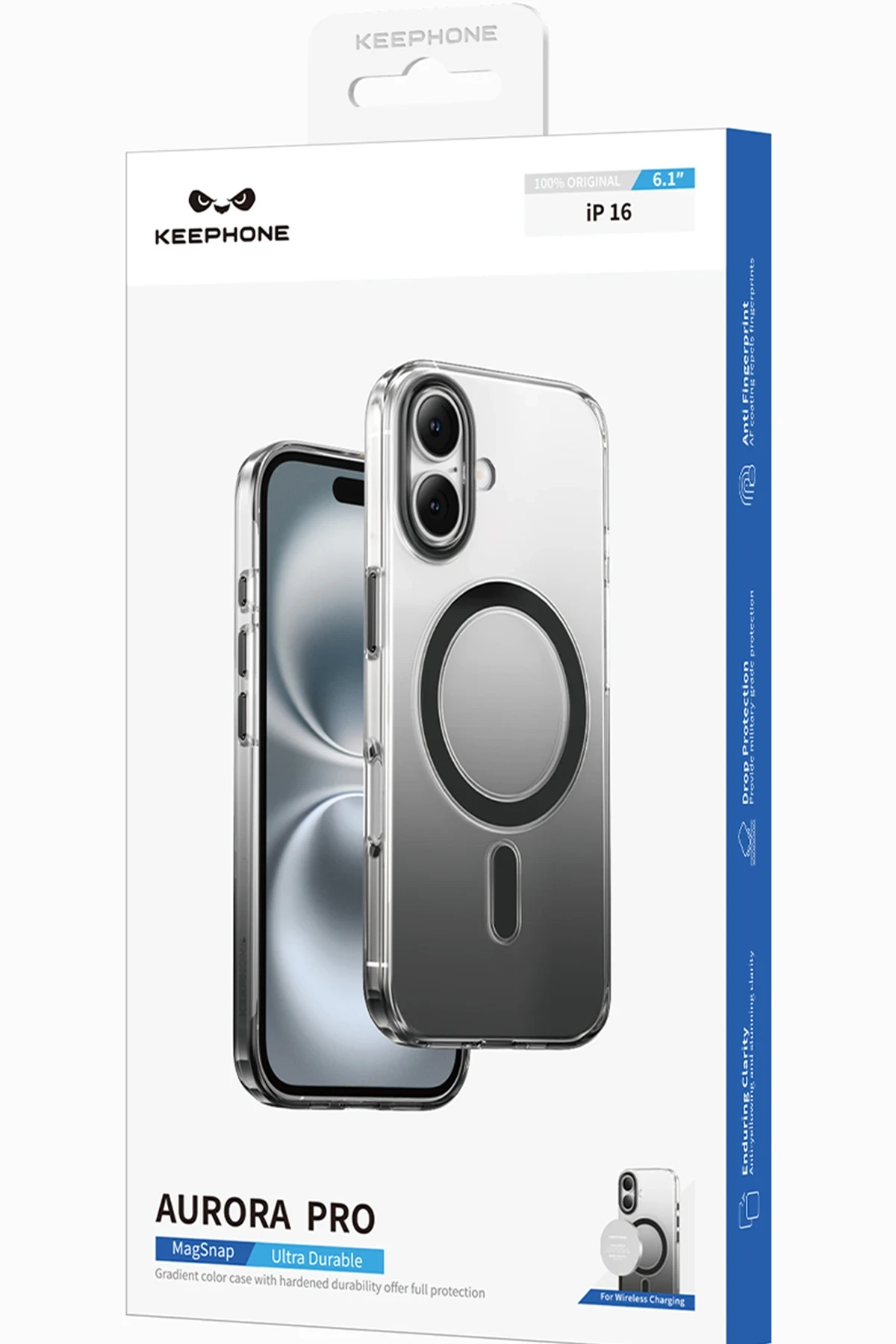 Keephone iPhone 16 Pro Aurora Pro Magsafe Kılıf - Siyah Titanyum