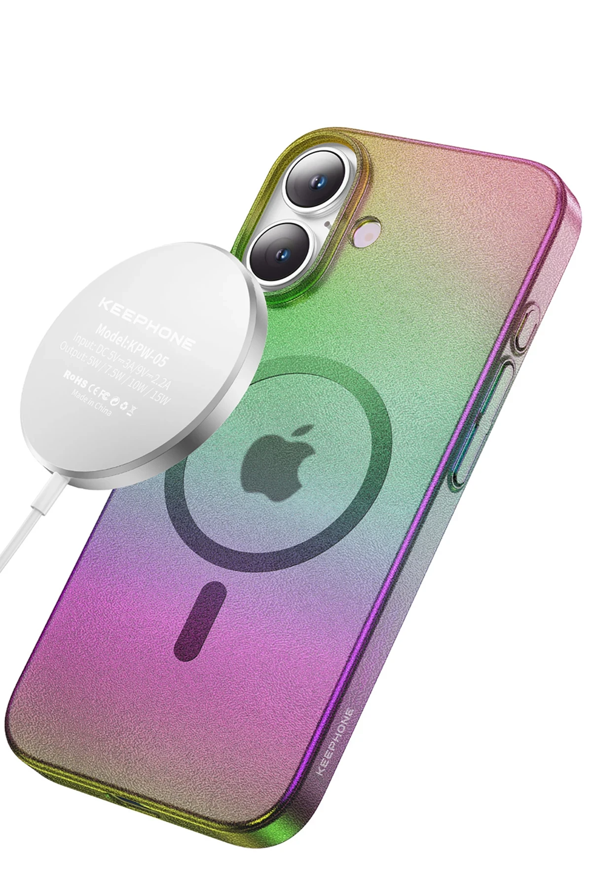 Keephone iPhone 16 Fantasia Gökkuşağı Magsafe Kılıf