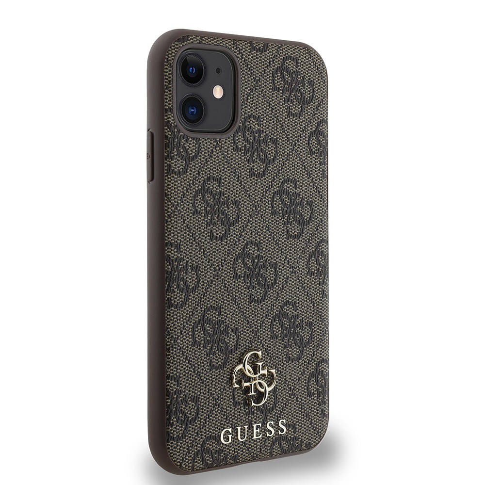 Apple iPhone 11 Kılıf Guess Orjinal Lisanslı M-safe Şarj Özellikli Small 4G Classic Kapak