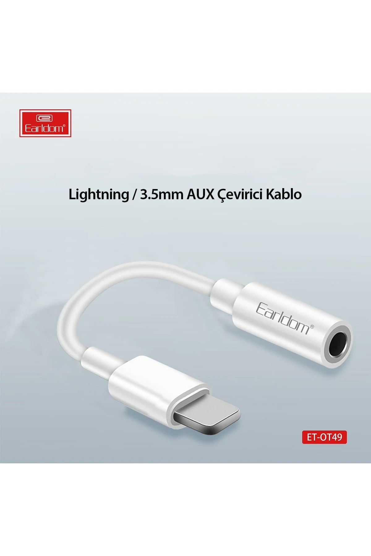 Earldom OT49 Tak Çalıştır Lightning to Aux Dönüştürücü