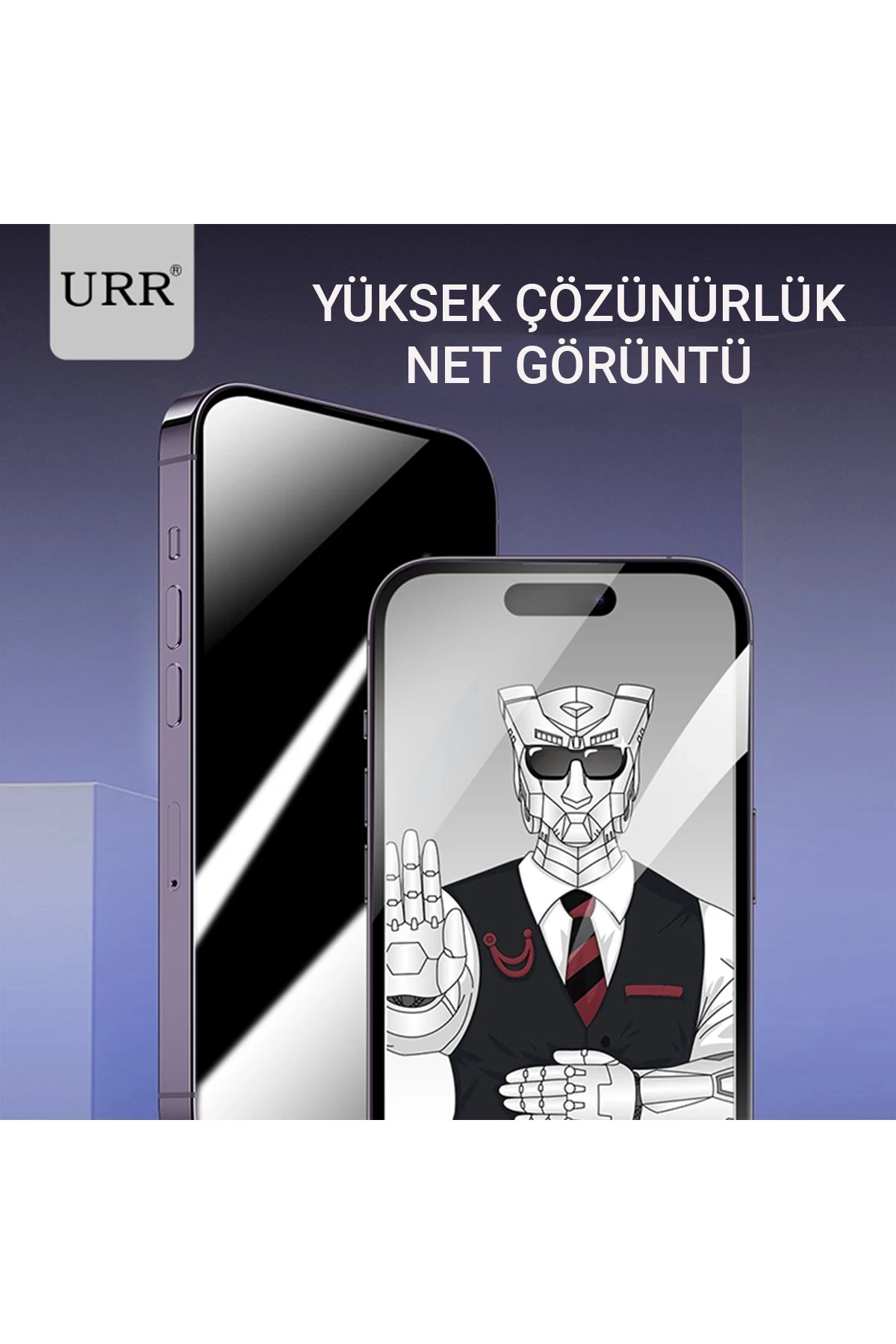 URR iPhone 14 Pro HD Privacy Cam Ekran Koruyucu