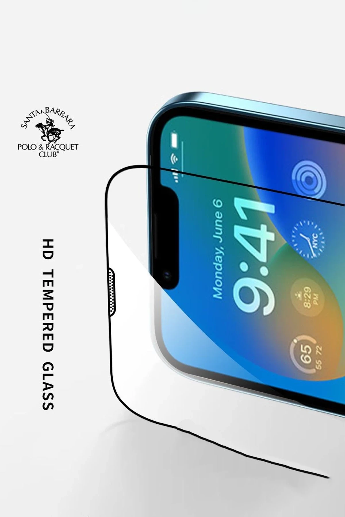 Santa Barbara Polo Racquet Club iPhone 14 Plus 3D Premium Cam Ekran Koruyucu