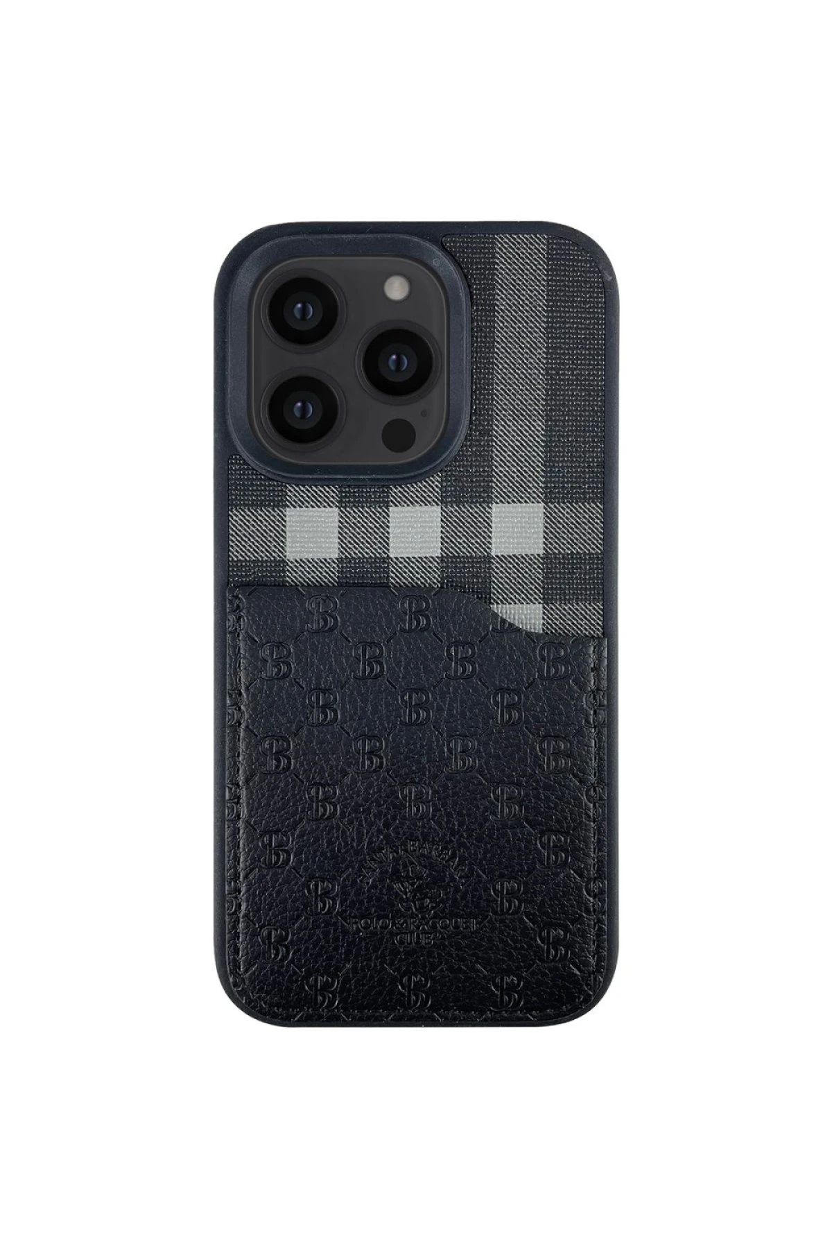 Santa Barbara Polo Racquet Club iPhone 13 Pro Plaid Kartvizitli Kapak