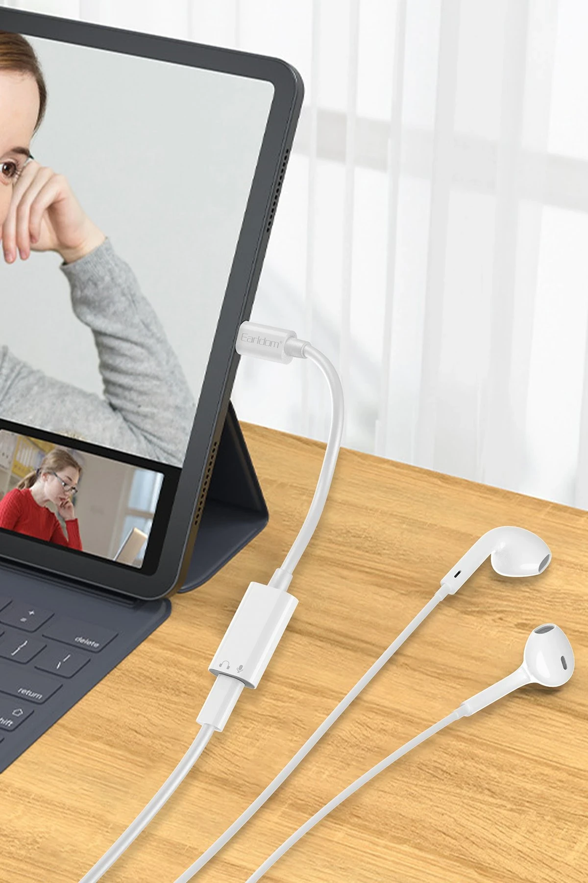 Earldom OT101 iPhone 15 Serisi ile Uyumlu Type-C to Lightning Dönüştürücü