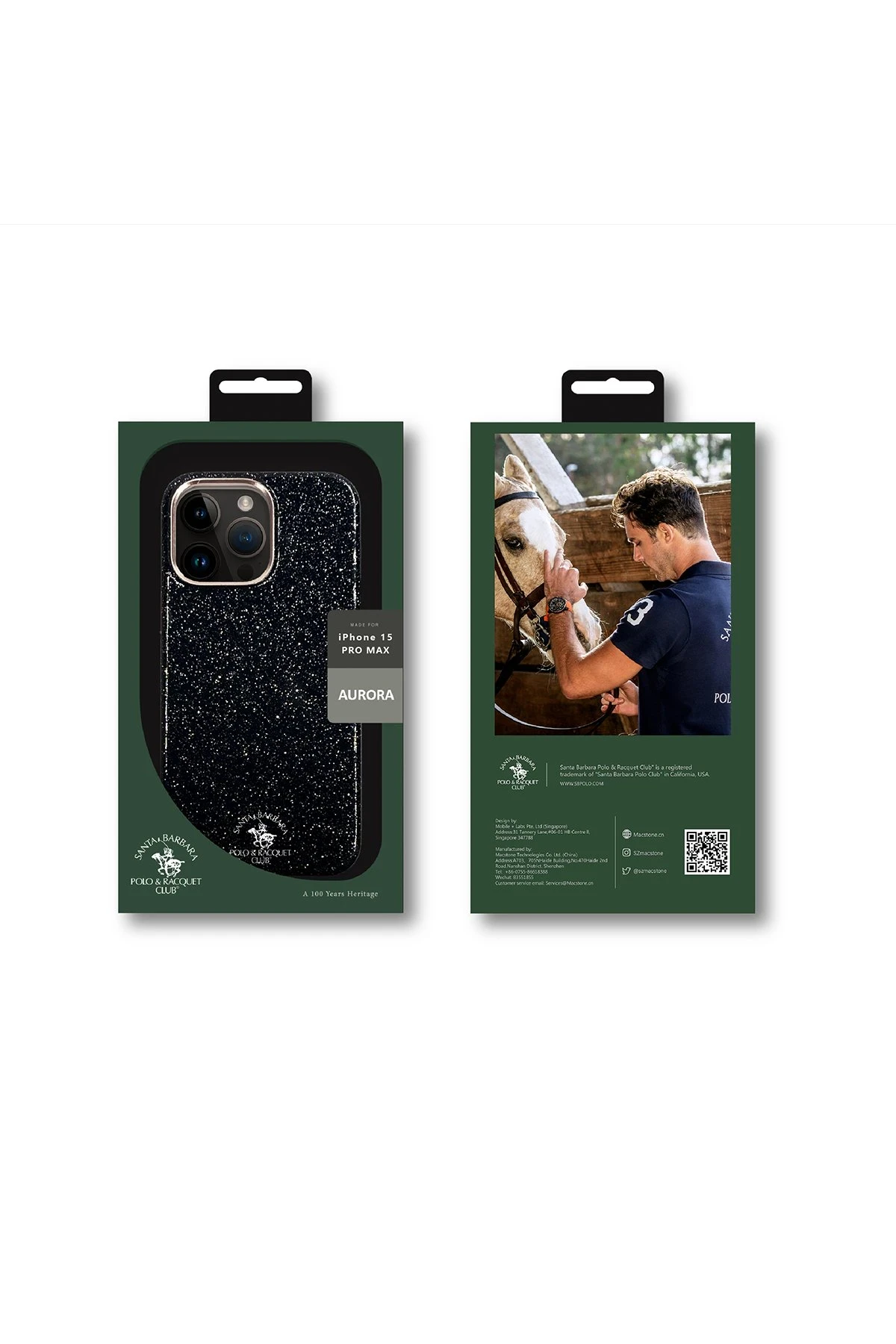 Santa Barbara Polo Racquet Club iPhone 15 Pro Aurora Simli Kapak