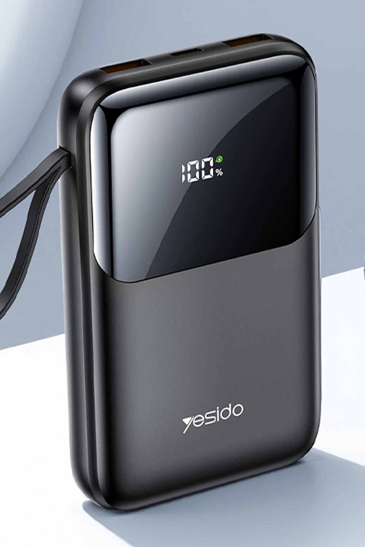 Yesido YP71 Dijital Göstergeli 10.000 mAh 6in1 22.5W PD Hızlı Şarj Powerbank