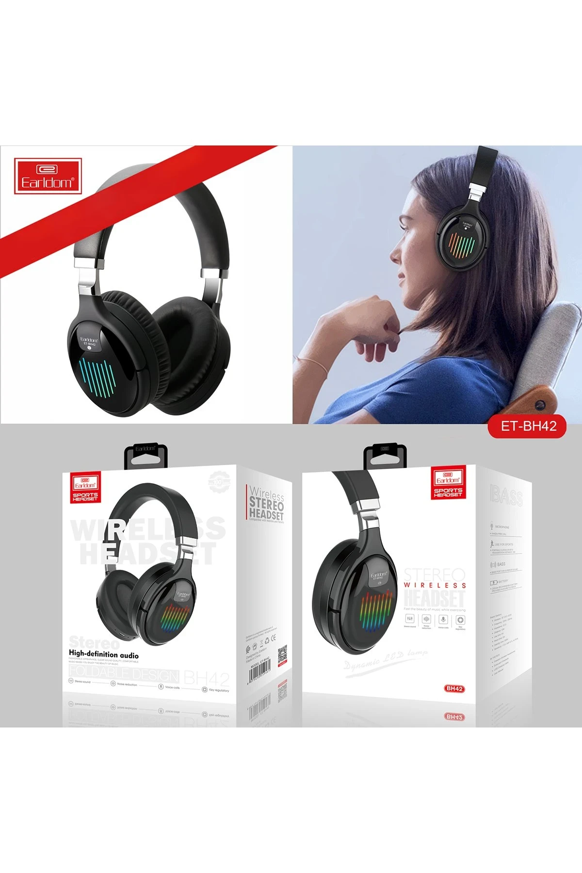 Earldom BH42 Kafaüstü Gaming Bluetooth Kulaklık