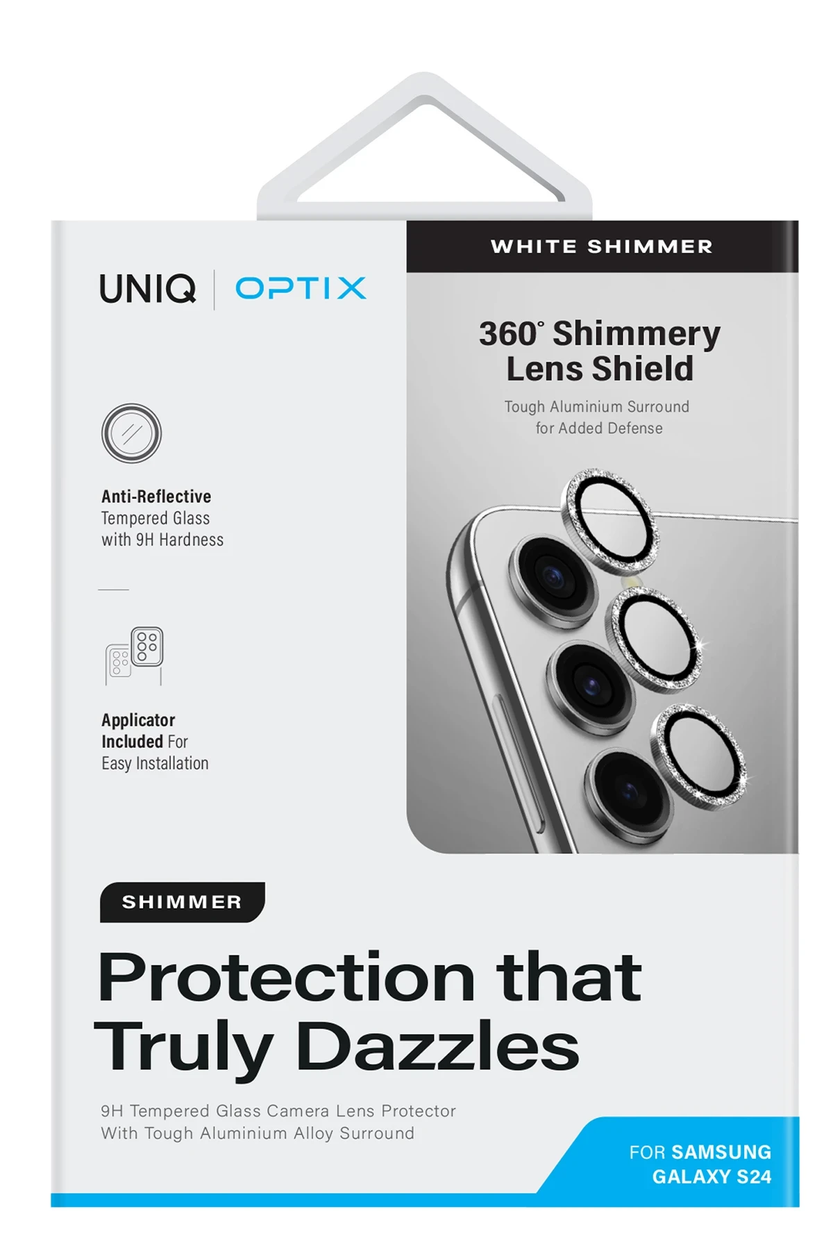Uniq Samsung Galaxy S24 Plus Optix Simli Alüminyum Kamera Lens Koruyucu