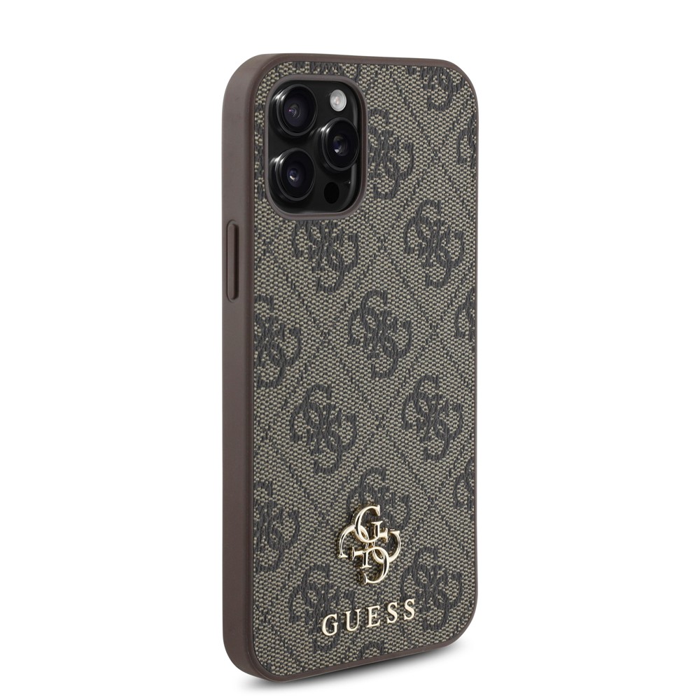 Apple iPhone 12 Pro Kılıf Guess Orjinal Lisanslı M-safe Şarj Özellikli Small 4G Classic Kapak