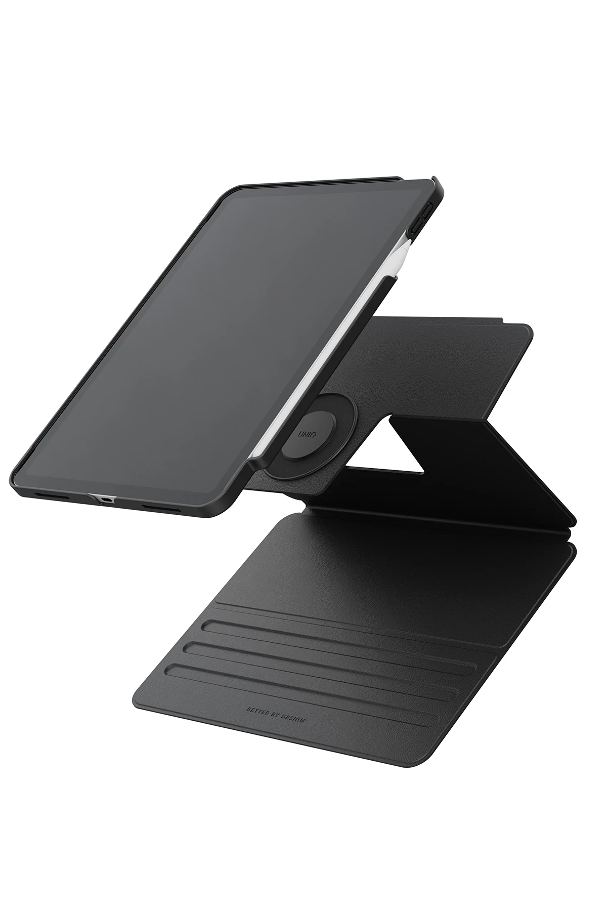 Uniq iPad Air 13 (2024) Rovus Snapmount 360 Derece Dönebilen Manyetik Tablet Kılıf