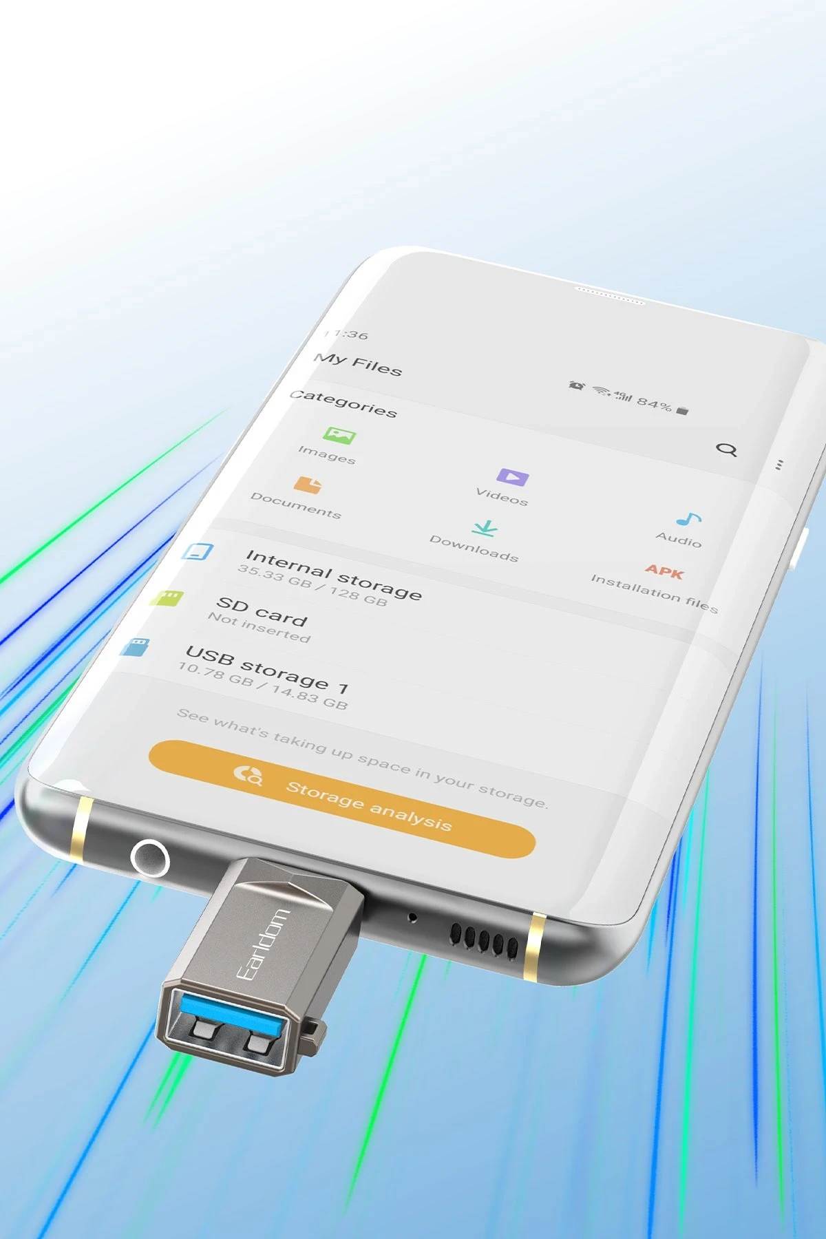 Earldom OT88C Tak Çalıştır Type-C to USB 3.0 Dönüştürücü