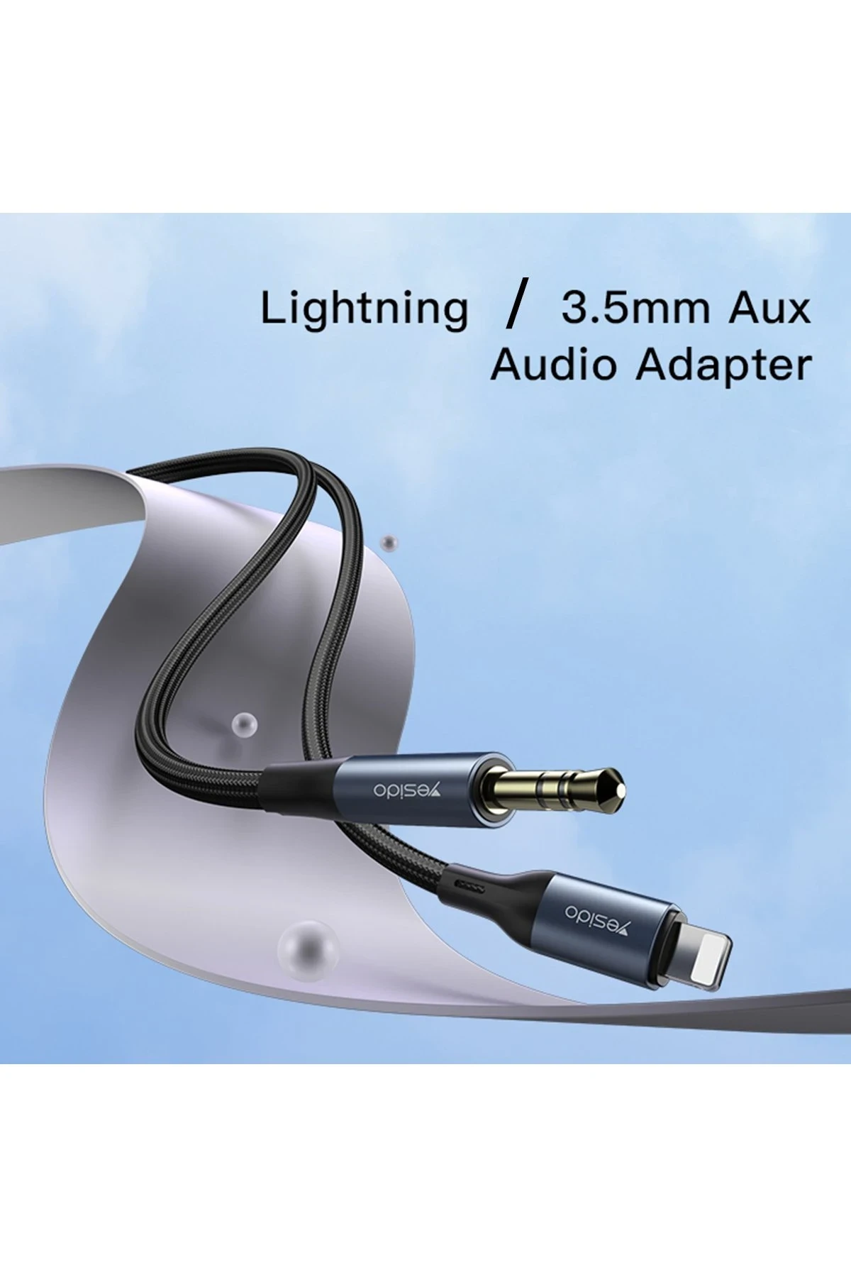 Yesido YAU35 Lightning to Aux Kablo 1M
