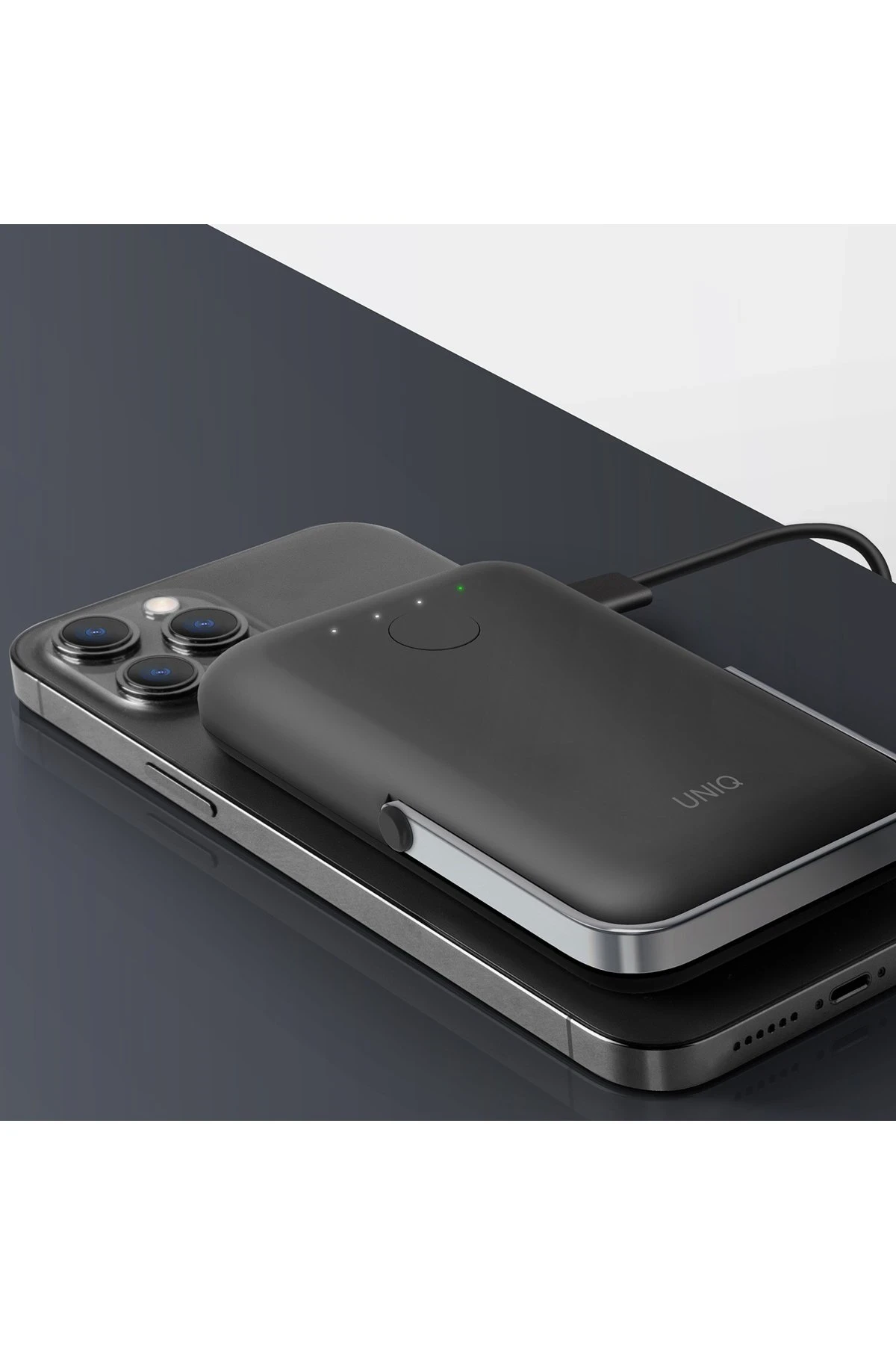 Uniq Hoveo 5.000mAh Manyetik PD Kablosuz Type-C Standlı Powerbank
