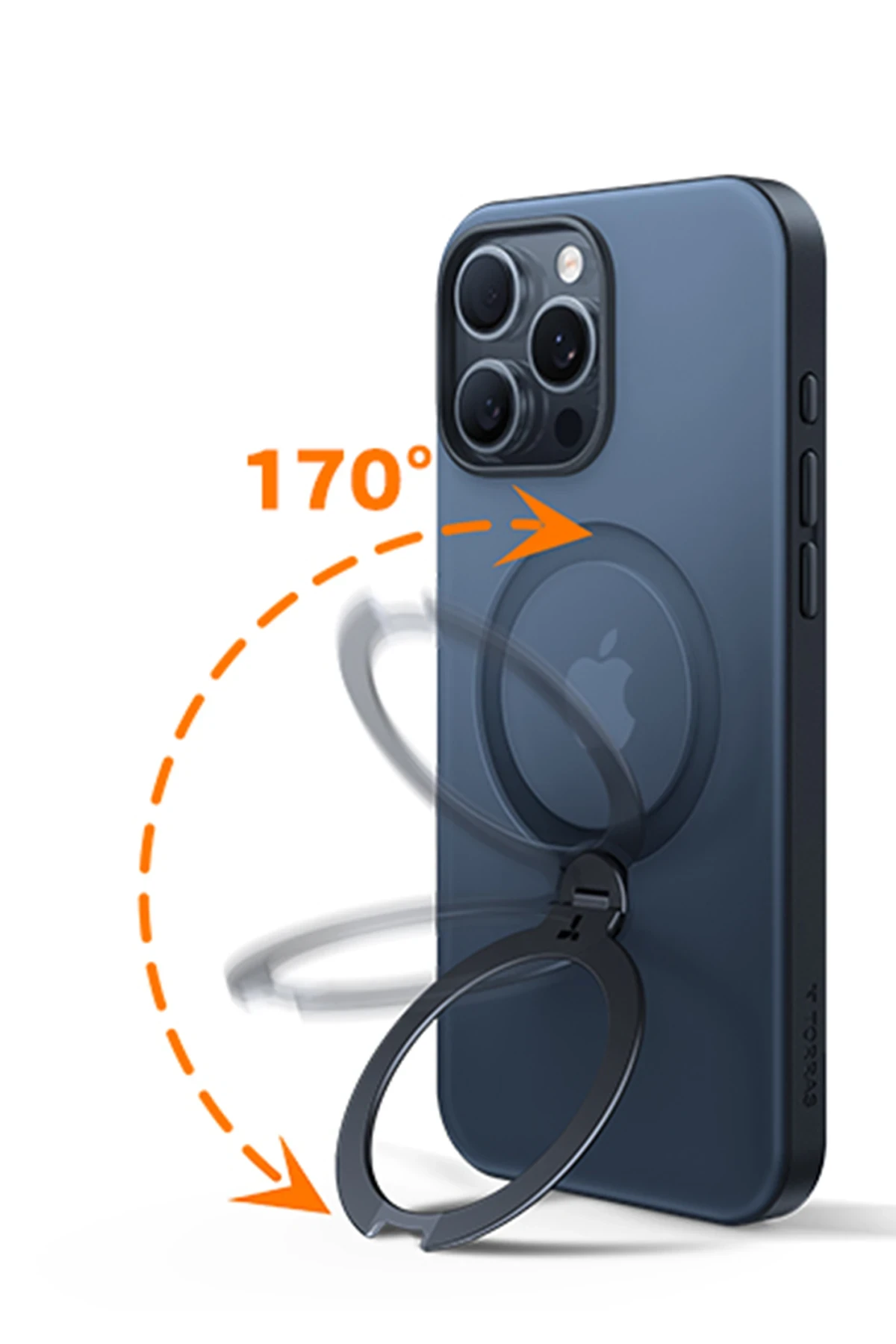 Torras Apple iPhone 16 Pro Max O Stand Spin Serisi Magsafe Kılıf