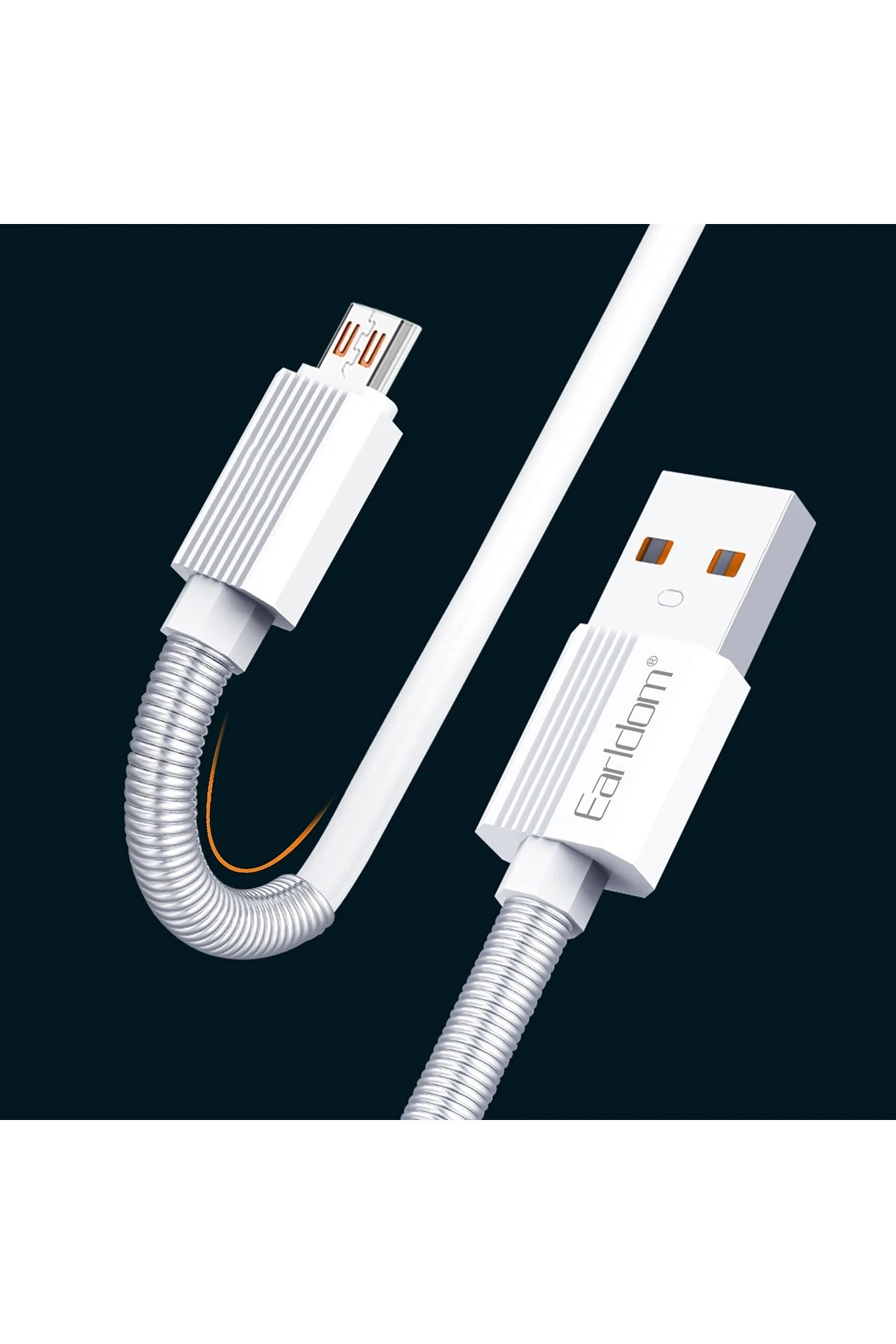 Earldom EC-137L 1M 3A Kırılmaya Dayanıklı Lightning Hızlı Şarj Kablosu