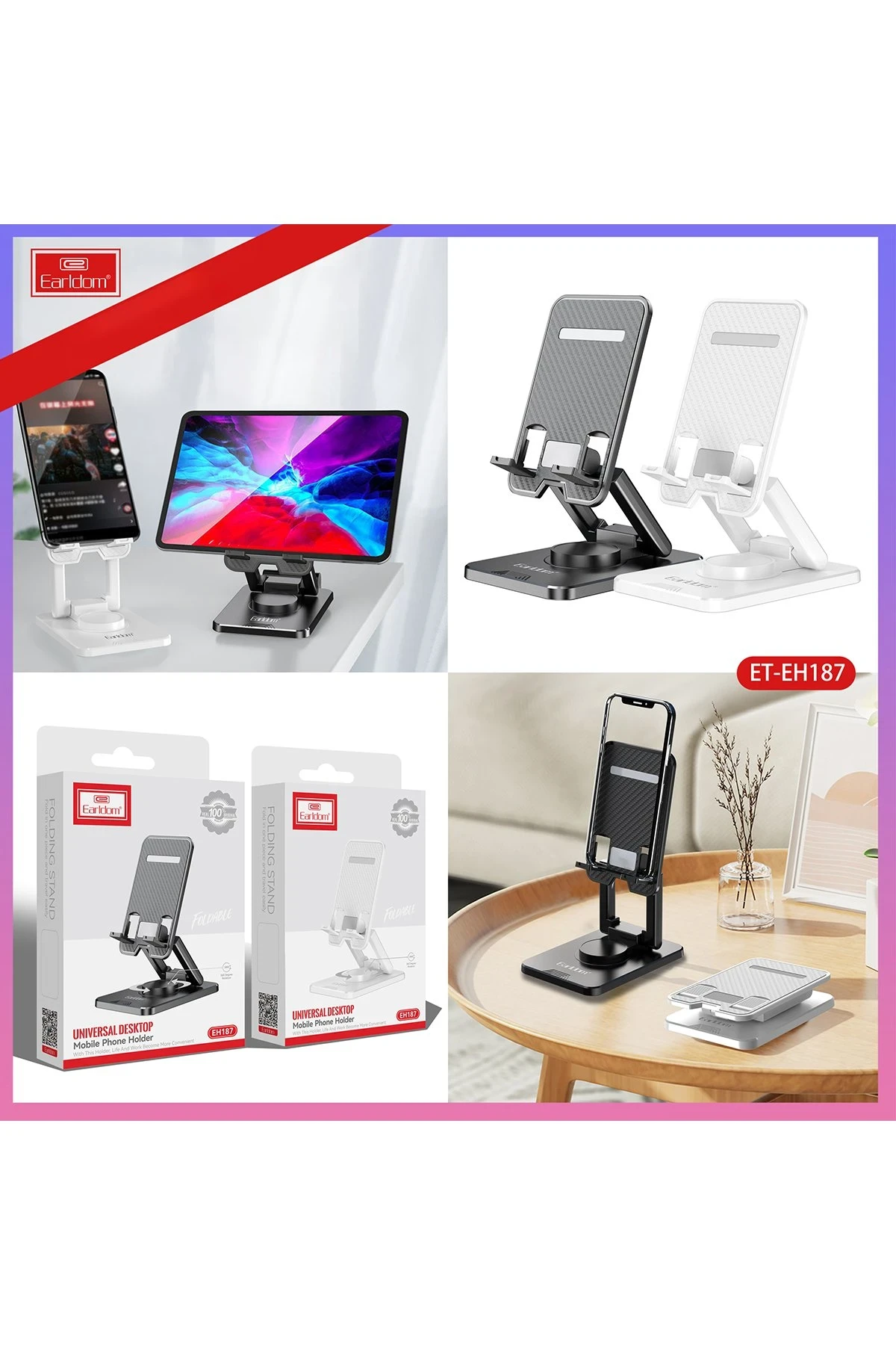 Earldom EH187 Ayarlanabilir Telefon Tutucu