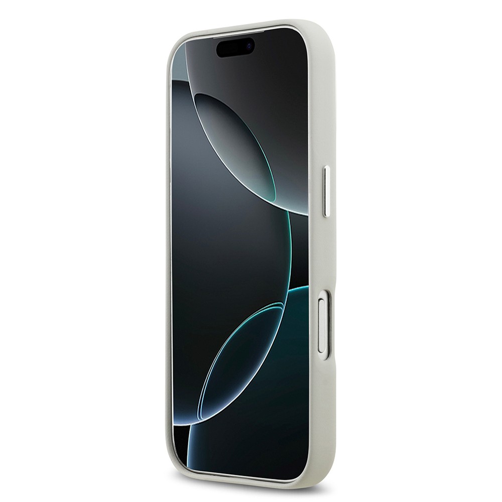 Apple iPhone 17 Pro Kılıf BMW Orjinal Lisanslı M-safe Şarj Özellikli Metal Logolu Tam Kaplama Deri Kapak