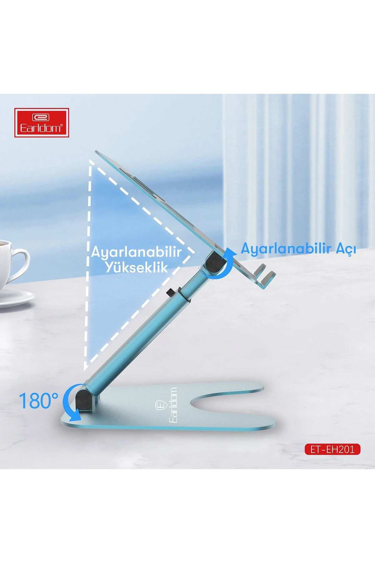 Earldom EH201 Ayarlanabilir Metal Laptop ve Tablet Standı