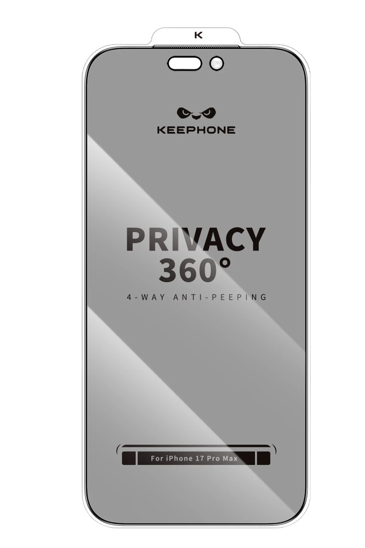 Keephone Apple iPhone 17 Air 360 4 Way Privacy Cam Ekran Koruyucu