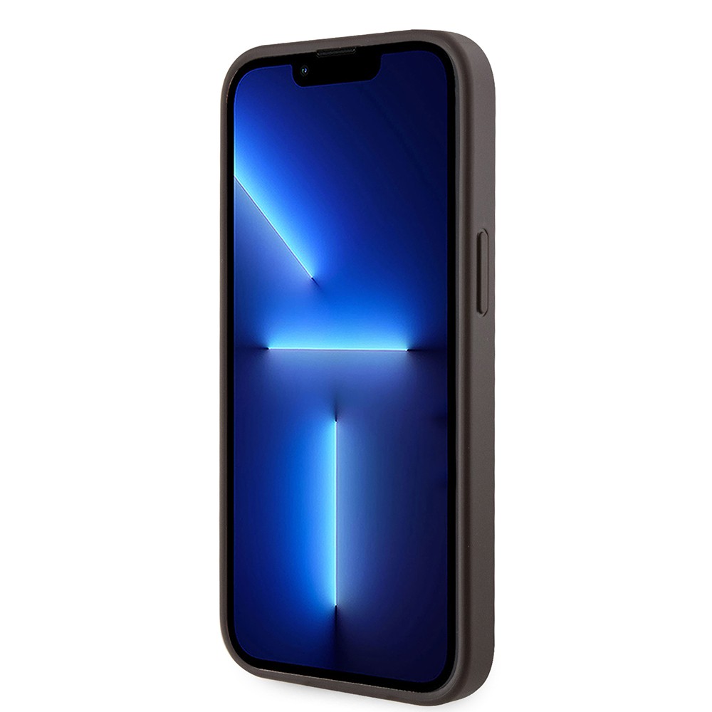 Apple iPhone 14 Kılıf Guess Orjinal Lisanslı M-safe Şarj Özellikli 4G Şerit Tasarımlı Printed Kapak