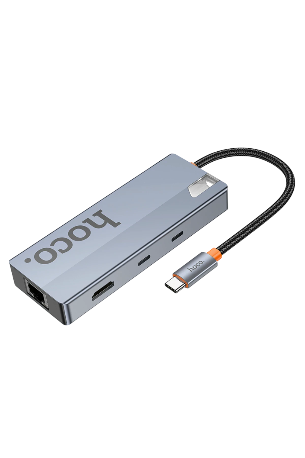Hoco. HB52 Wow 8in1 100W PD 100 Mbps Ethernet 4K Hub Dönüştürücü
