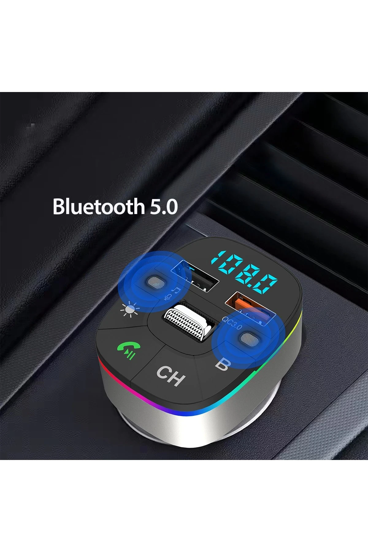Earldom M74 Bluetooth USB3.0 Dijital FM Transmitter