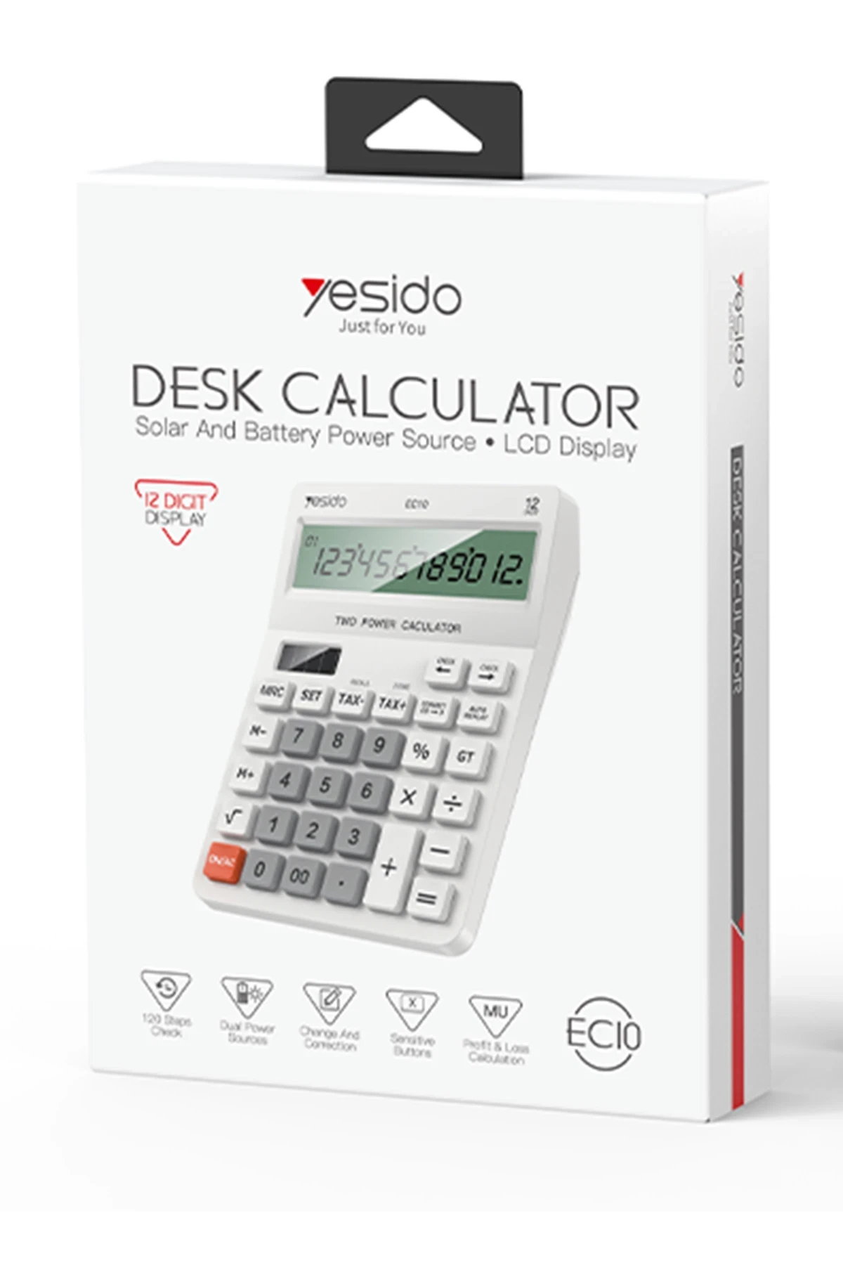 Yesido EC10 Güneş Enerjili Hesap Makinesi