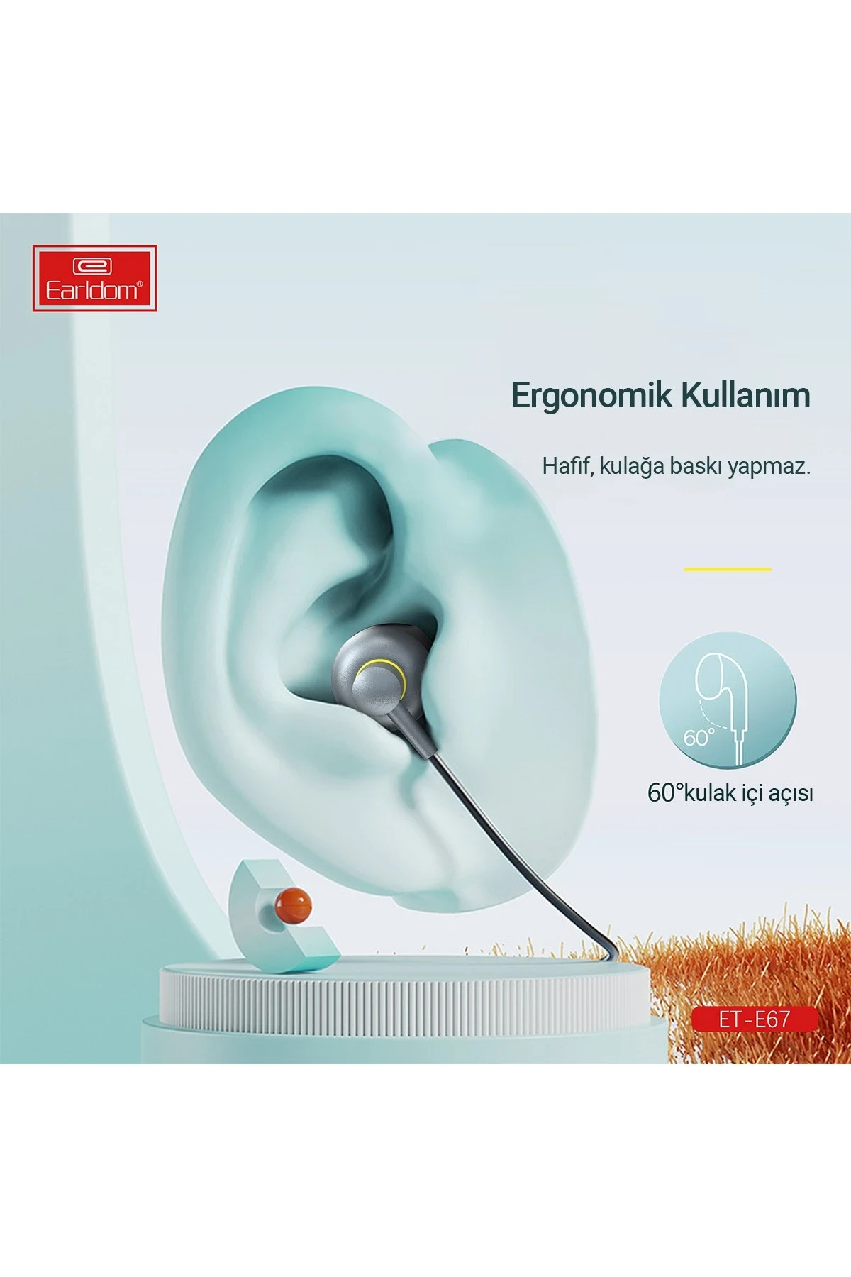 Earldom E67 Lightning Kablolu Kulaklık