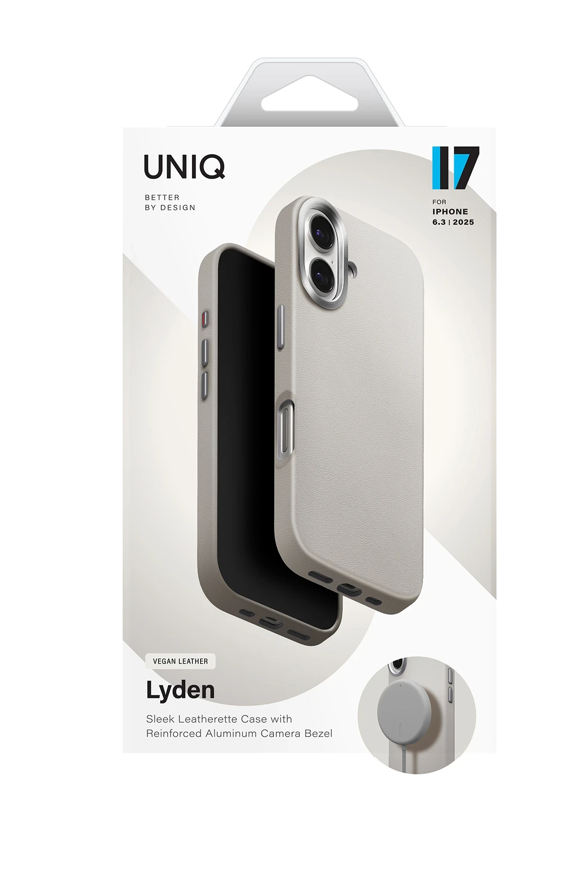 Uniq Apple iPhone 17 Lyden Magsafe Deri Kapak