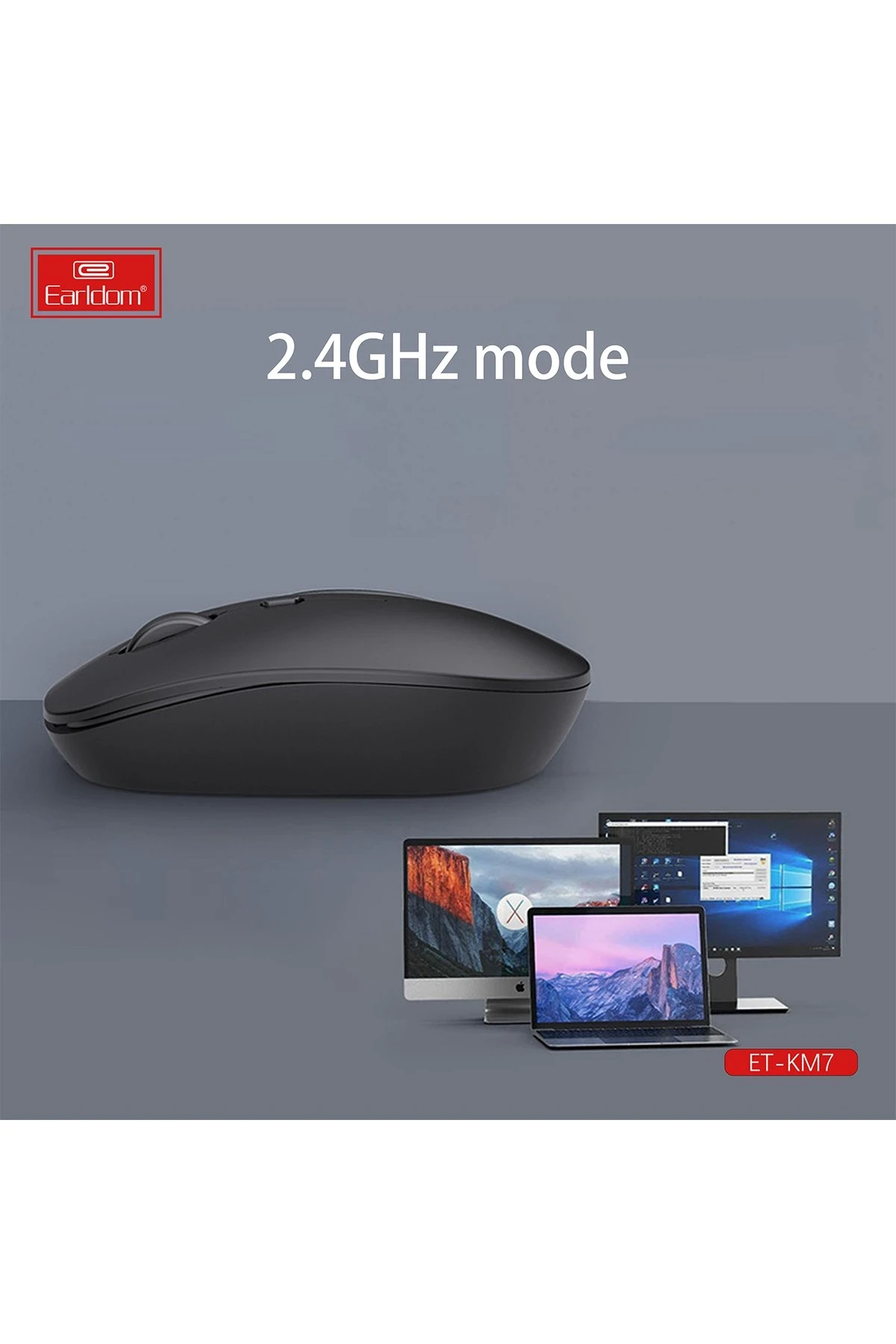 Earldom KM7 Sessiz Kablosuz Ofis Mouse